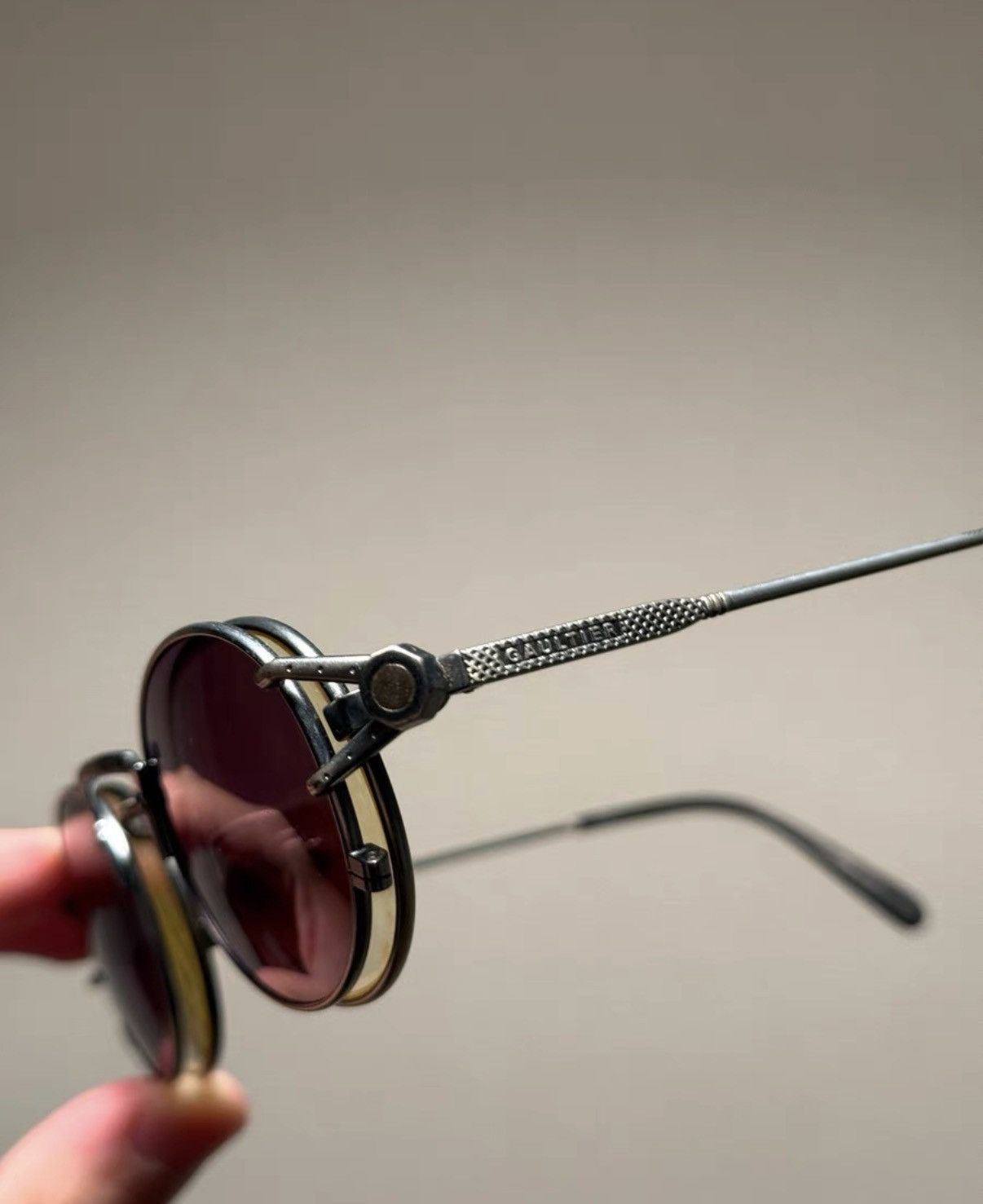 Jean Paul Gaultier Jean Paul Gaultier Magnetic detachable Sunglasses K24 Size ONE SIZE - 6 Thumbnail