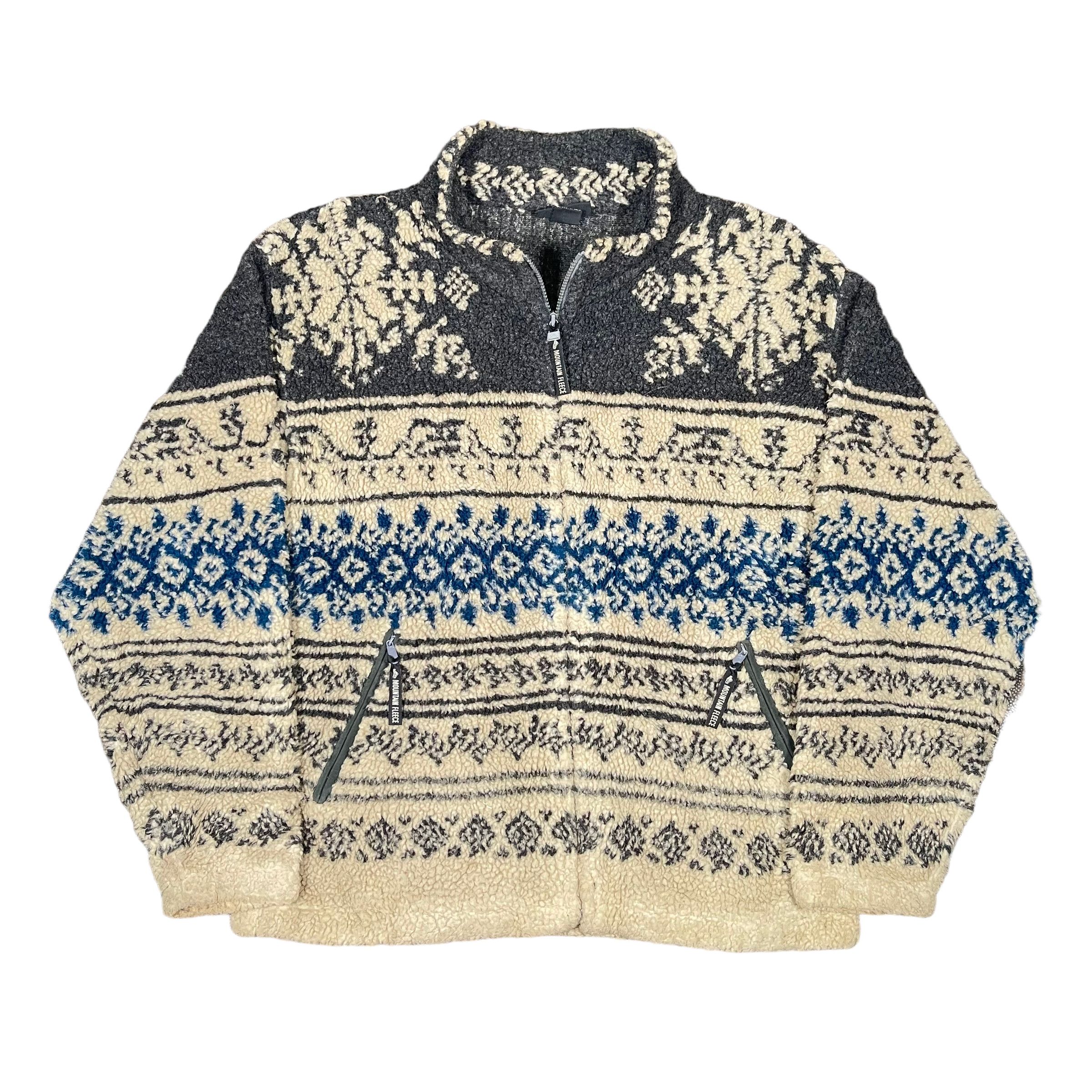 Native 1980s Vintage Native Navajo Tribal Deep Pile Fleece Sherpa Size US M / EU 48-50 / 2 - 1 Thumbnail