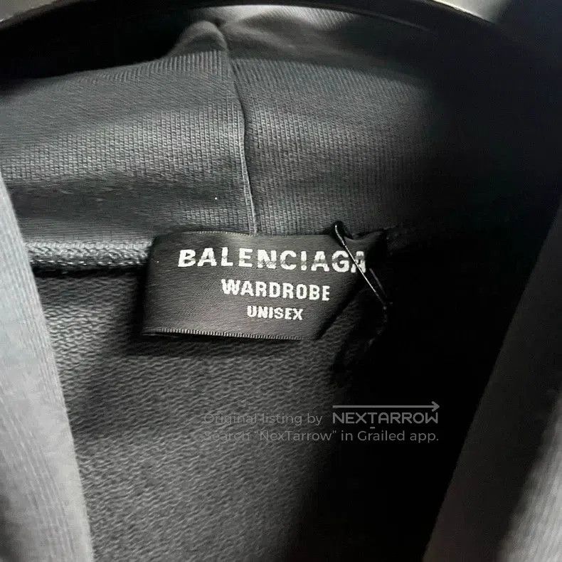 Balenciaga Balenciaga Gray Logo Embroidered Hoodie. Size US S / EU 44-46 / 1 - 3 Thumbnail