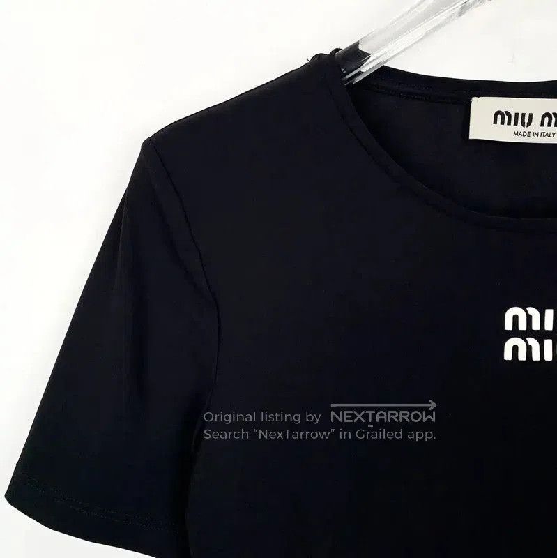 Miu Miu Miu Miu Black Short Sleeve Dress XS . Size XS / US 0-2 / IT 36-38 - 3 Thumbnail