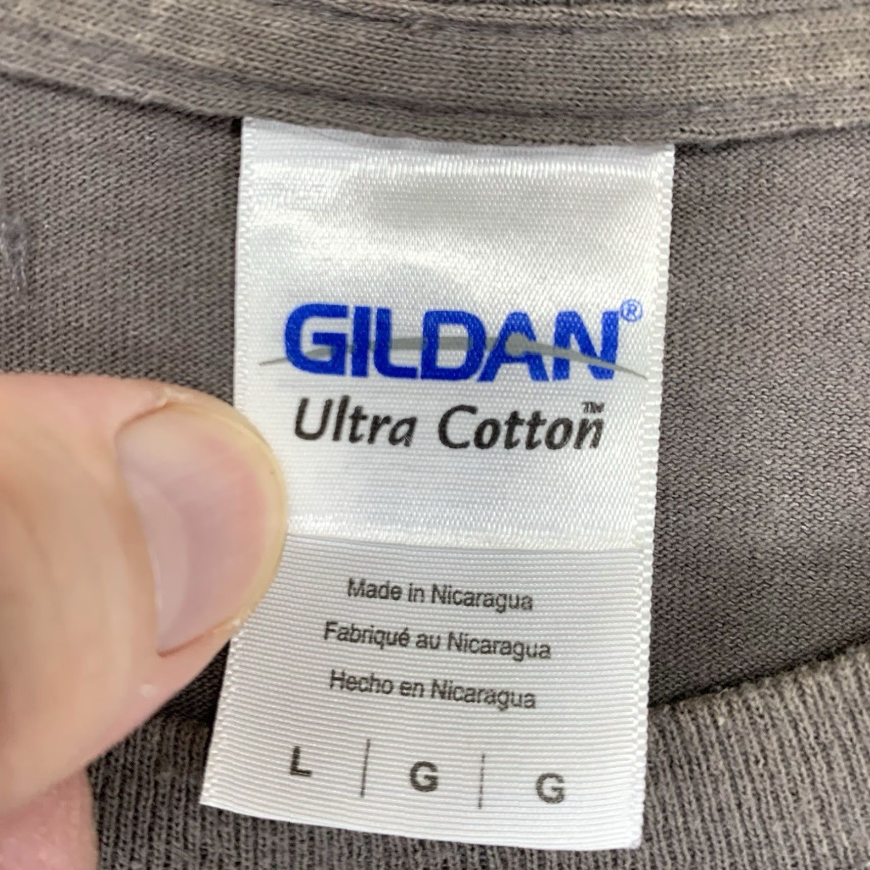 Gildan VINTAGE Gildan Moonshine Drag Racing T-Shirt Adults Large Gray Graphic Print 2000s Mens Size US L / EU 52-54 / 3 - 5 Thumbnail