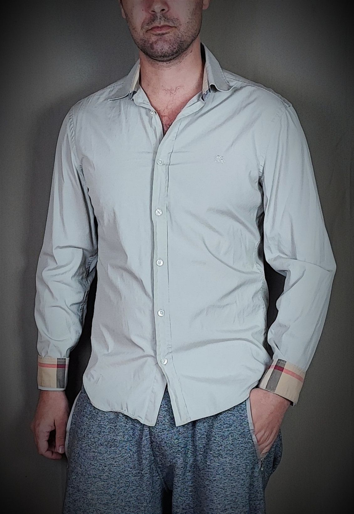 image of Burberry Shirt S in Beige, Men's (Size Small)