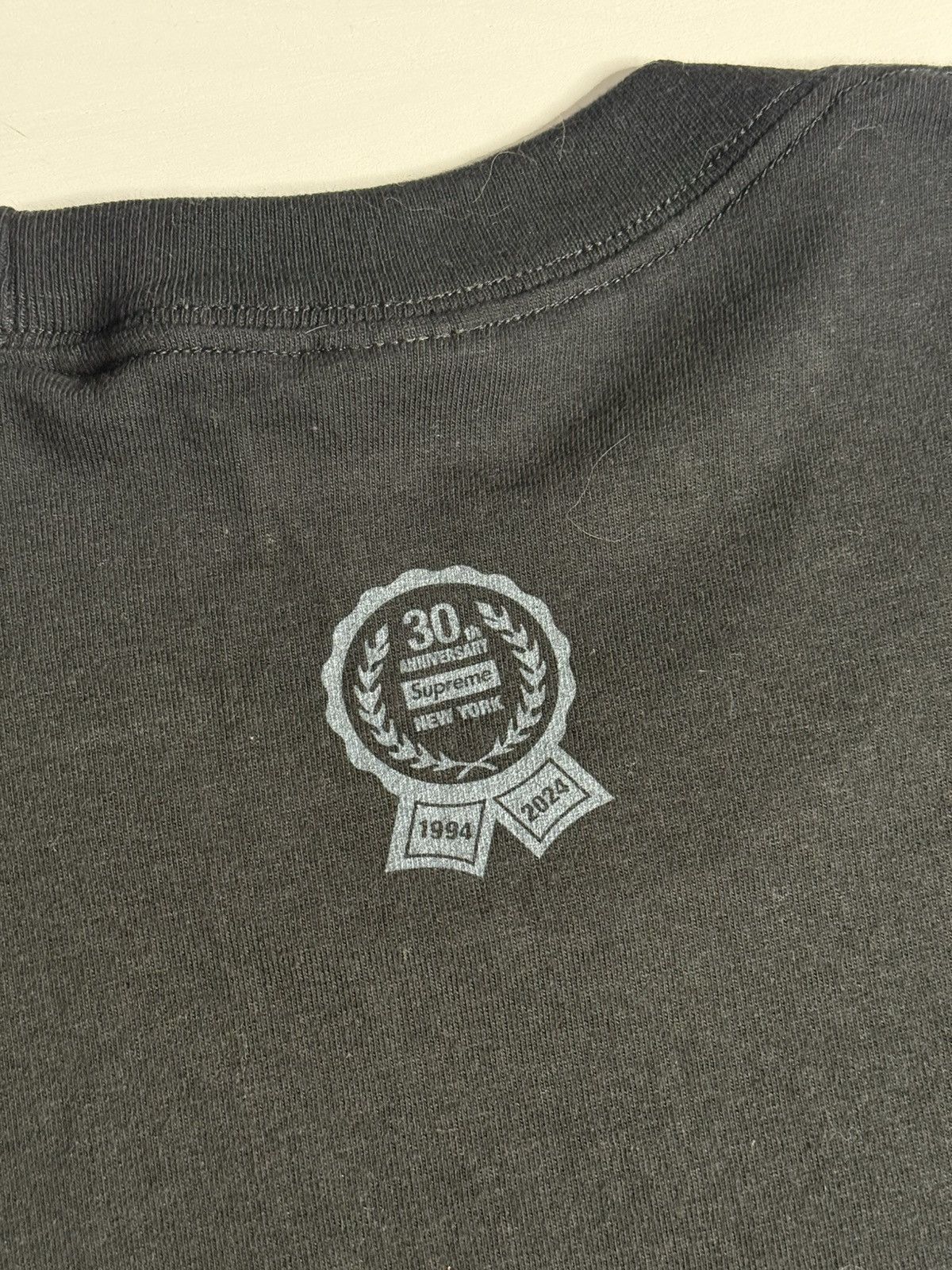 Supreme Supreme 30th Anniversary Tee “Black” [XL] PREOWNED Size US XL / EU 56 / 4 - 7 Thumbnail