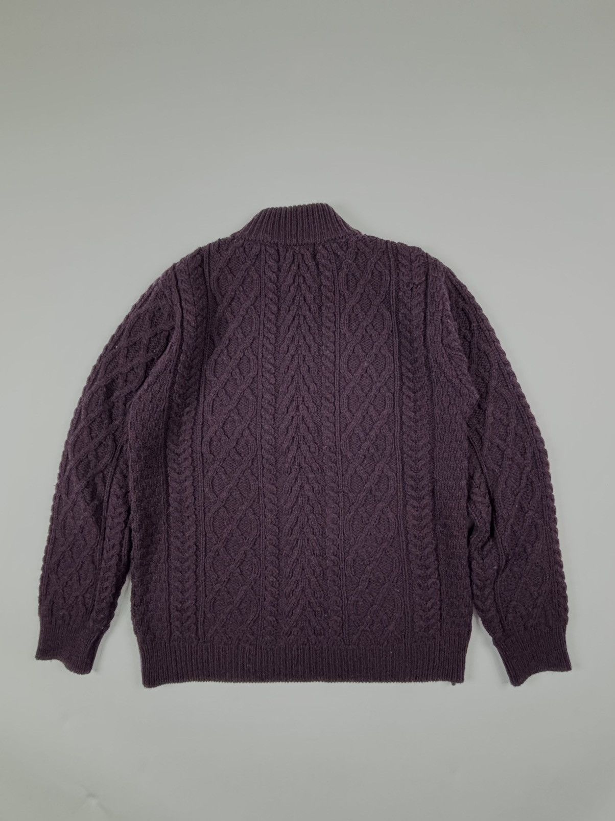 Aran Crafts Vintage Aran Crafts Merino Wool Quarter Zip Sweater Size US M / EU 48-50 / 2 - 2 Thumbnail