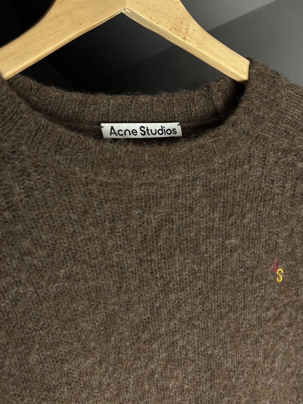 Acne Studios Acne Studios Wool Sweater Rare AS Logo Grail Size US M / EU 48-50 / 2 - 3 Thumbnail