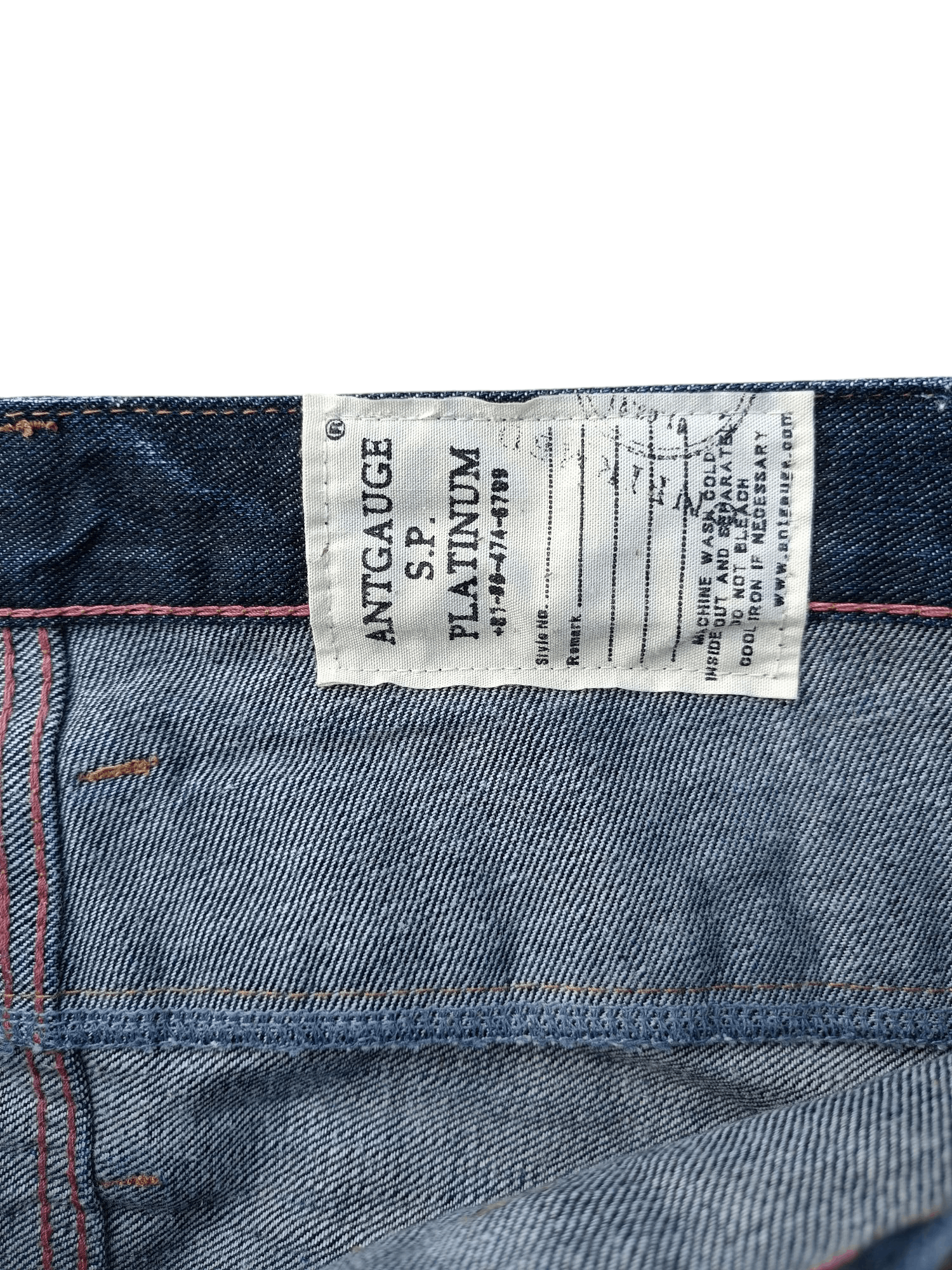 Japanese Brand Antgauge SP Platinium Double Waisted Denim E236 Size US 31 - 12 Thumbnail