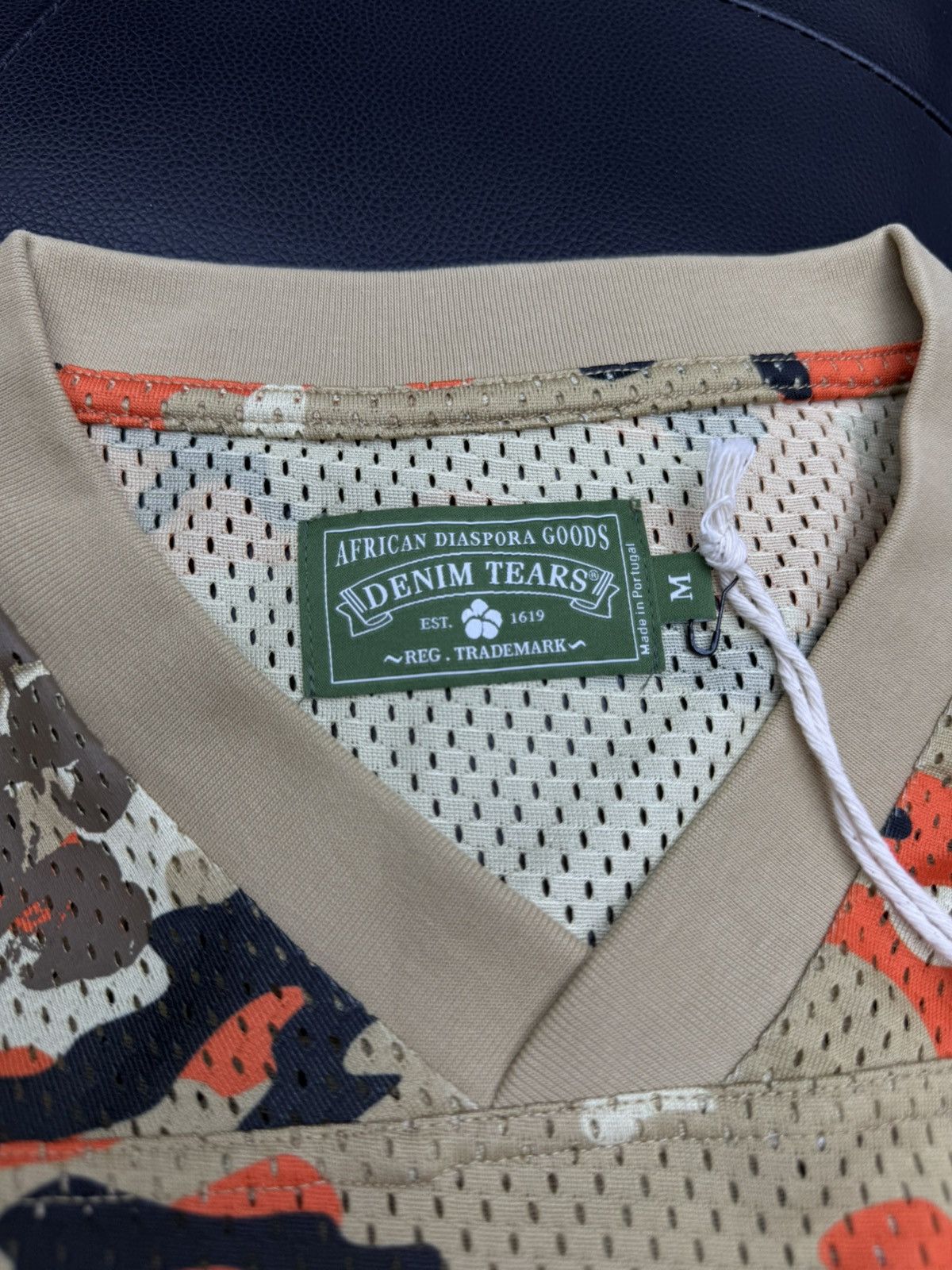 DENIM TEARS Denim Tears Tan Orange Camo Cotton Wreath Jersey (M) (NEW) Size US M / EU 48-50 / 2 - 6 Thumbnail