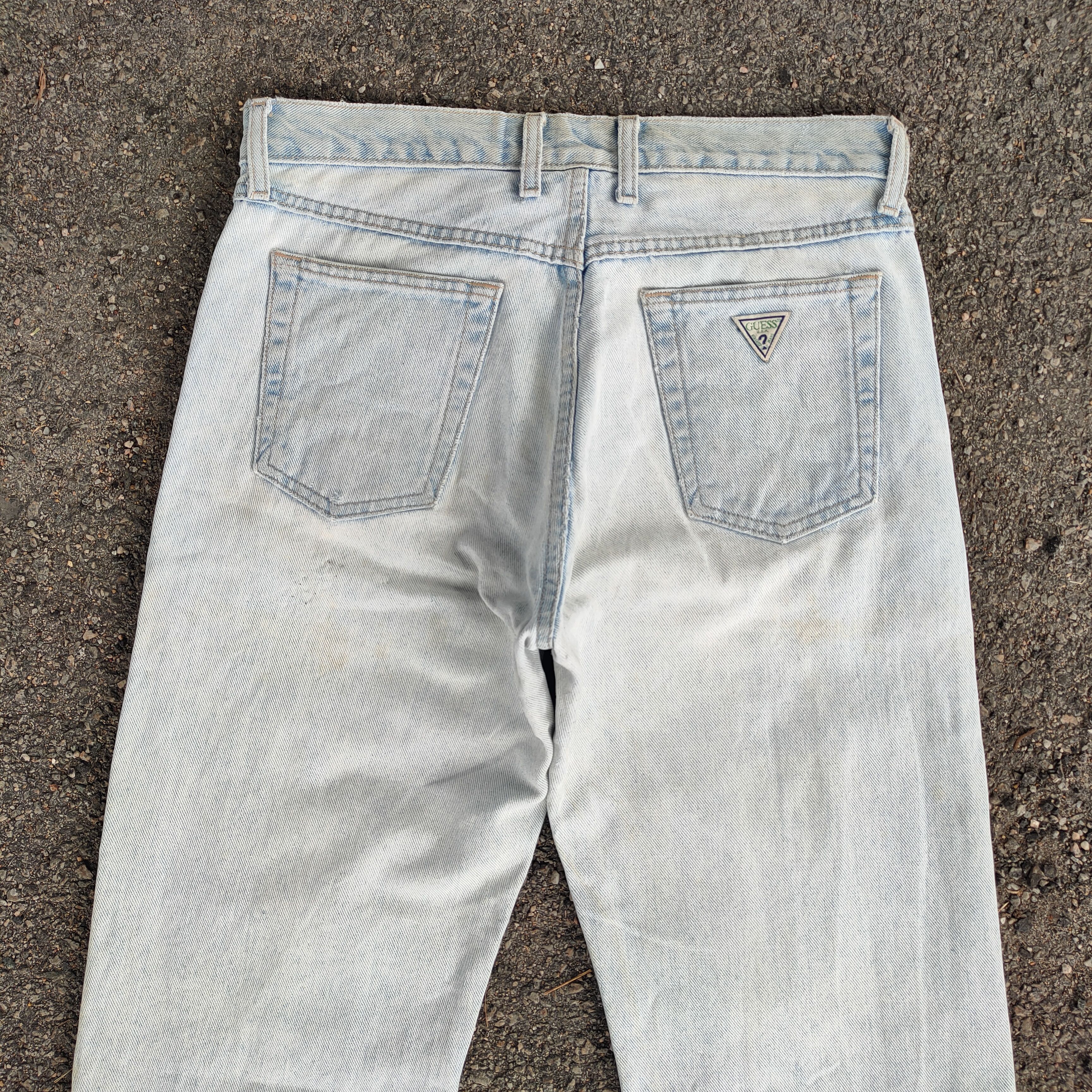 Guess VINTAGE GUESS BUTTON FLY FADED BLUE JEANS DENIM PANTS Size US 32 / EU 48 - 9 Thumbnail