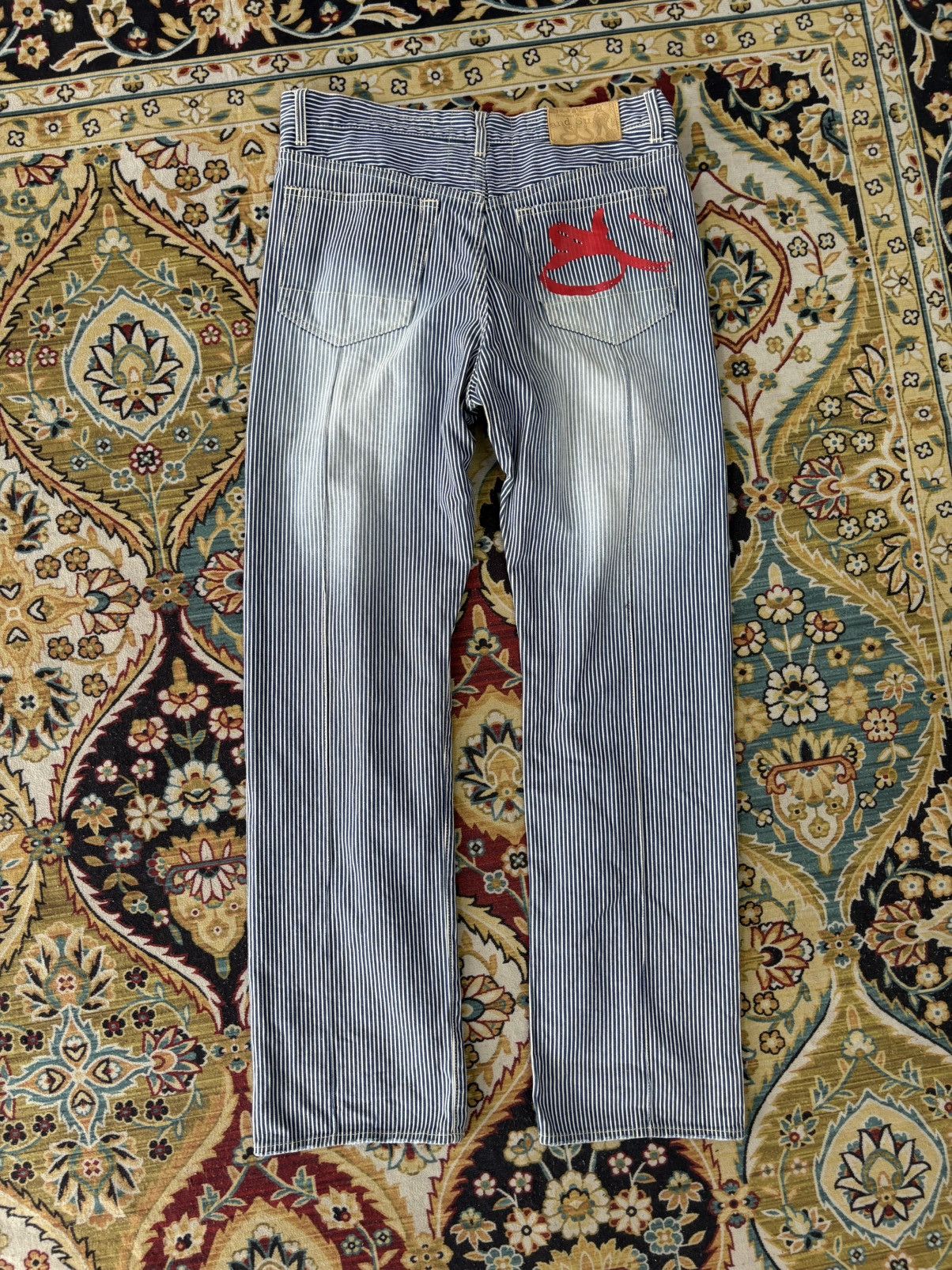 JNCO × Japanese Brand × Southpole Baggy Hickory Jeans Pnb Nation Wide Leg Denim Y2k Jnco Size US 34 / EU 50 - 1 Thumbnail