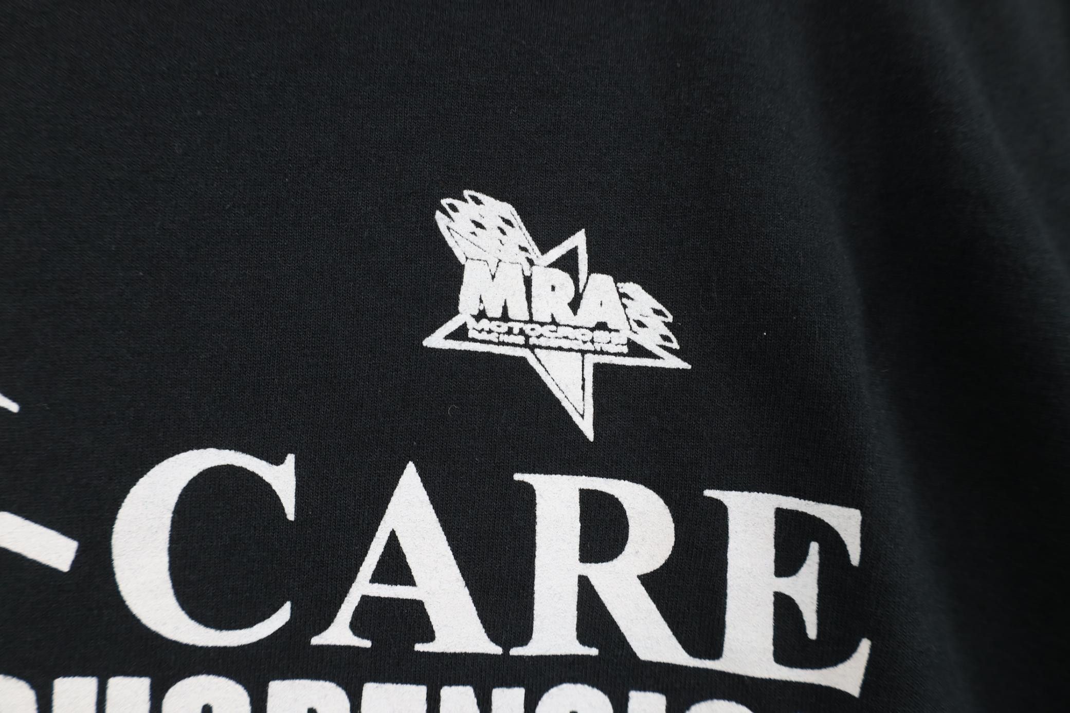 Vintage Vintage 90s Y2K Care Suspension Racing Motorcycle T-Shirt Size US XL / EU 56 / 4 - 12 Thumbnail