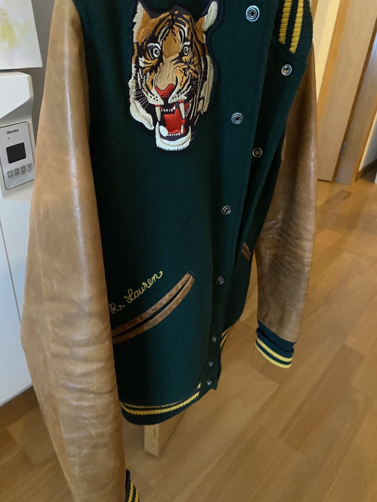 Ralph Lauren Varsity Leather Jacket Size US S / EU 44-46 / 1 - 4 Thumbnail
