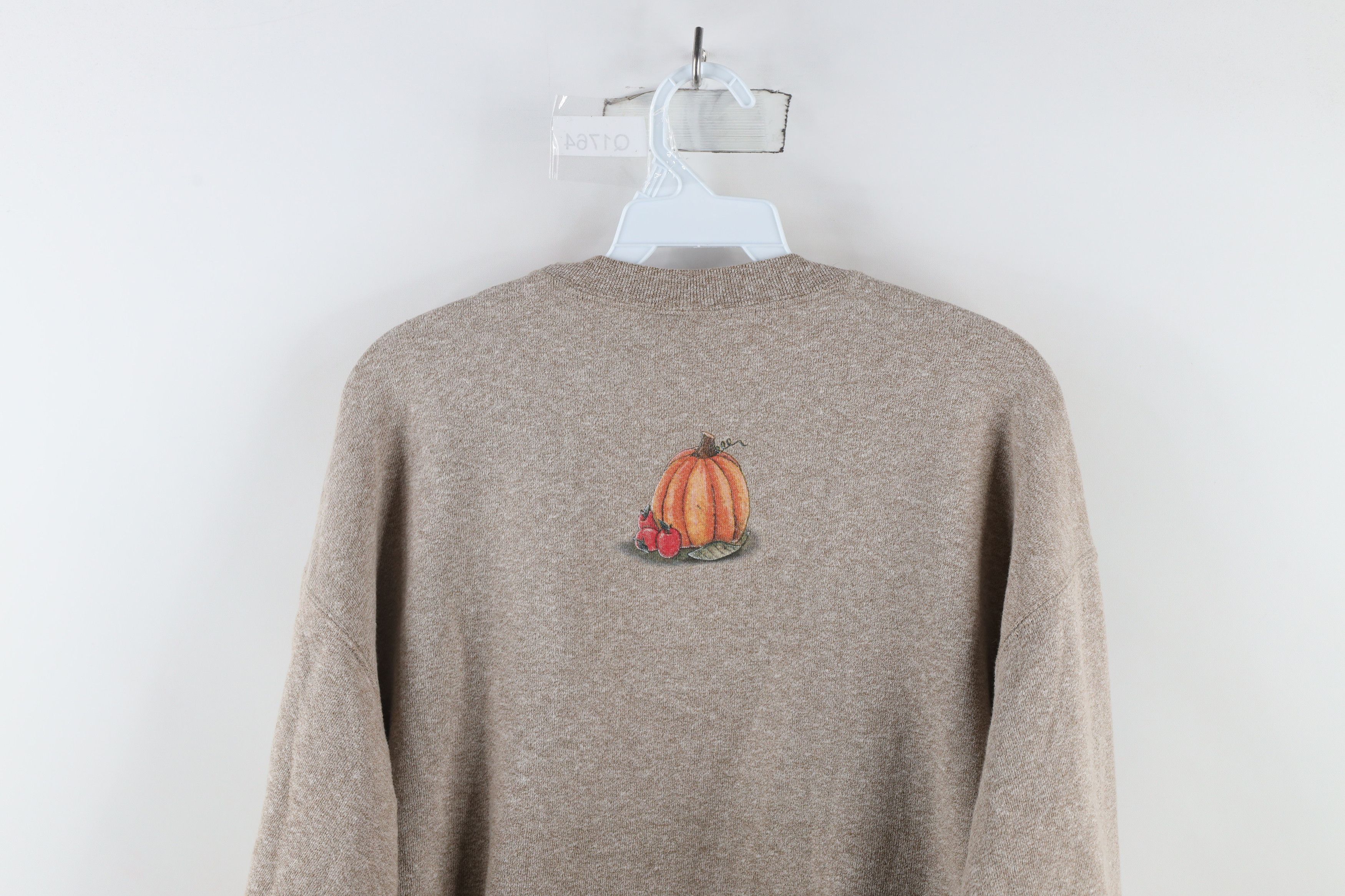 Vintage Vintage 90s Streetwear Orchard Crewneck Sweatshirt Beige Size L / US 10 / IT 46 - 11 Thumbnail