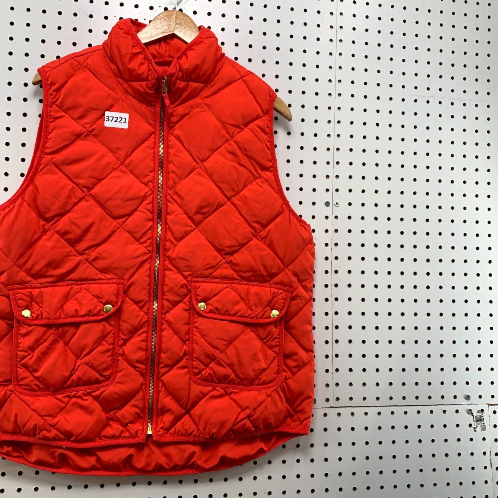Vintage Woolrich Quilted Down Puffer Vest jacket Womens XL Orange Sleeveless Size XL / US 12-14 / IT 48-50 - 4 Thumbnail
