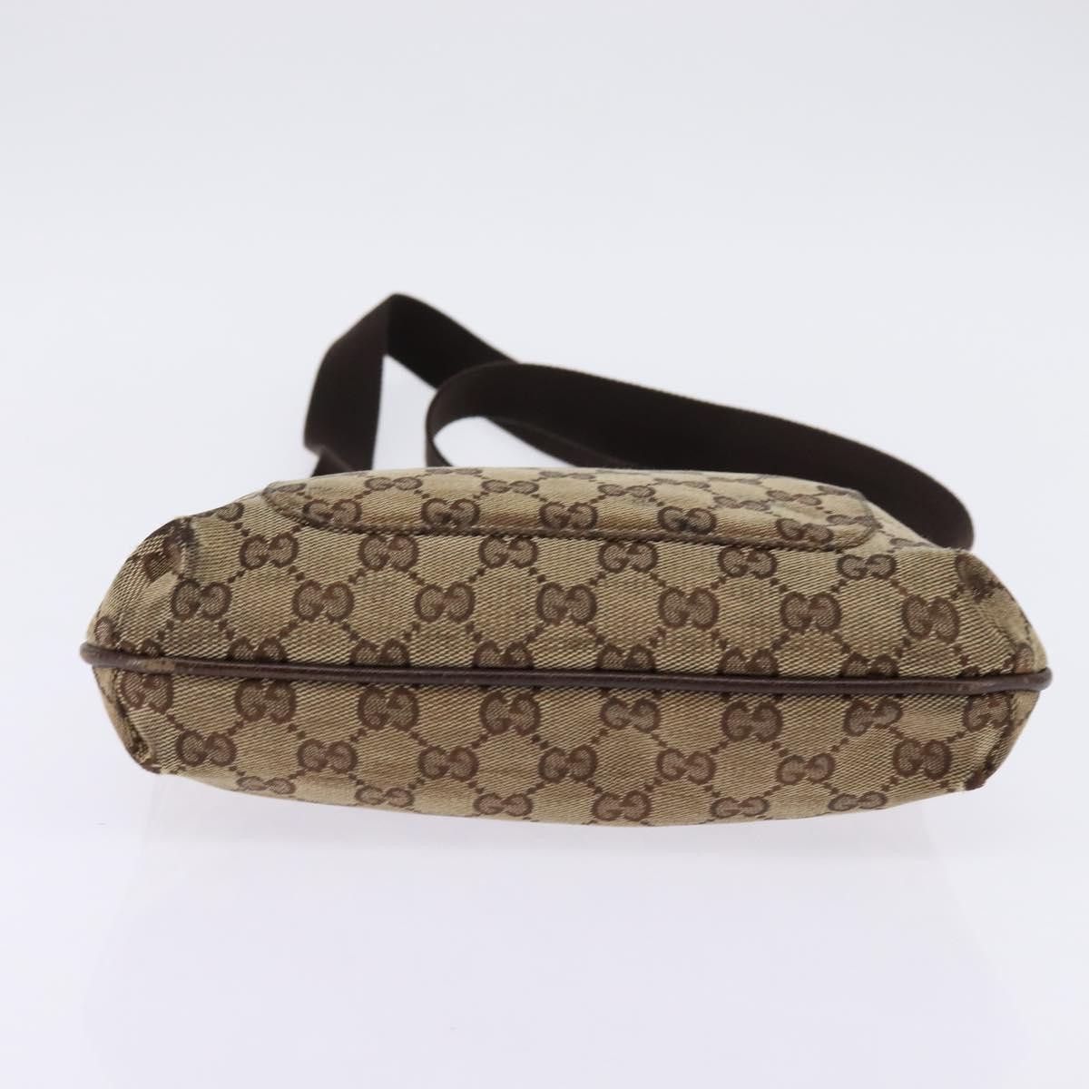Gucci GUCCI GG Canvas Shoulder Bag Beige Silver Size ONE SIZE - 9 Thumbnail