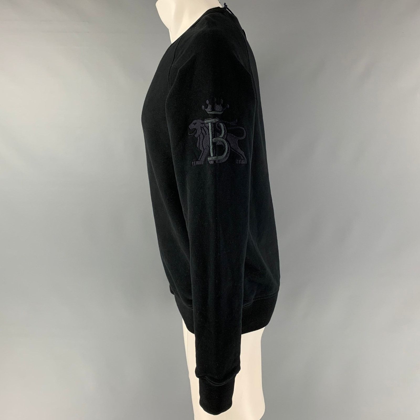 Baracuta BARACUTA Size M Black Solid Cotton Crew-Neck Sweatshirt Size US M / EU 48-50 / 2 - 4 Thumbnail