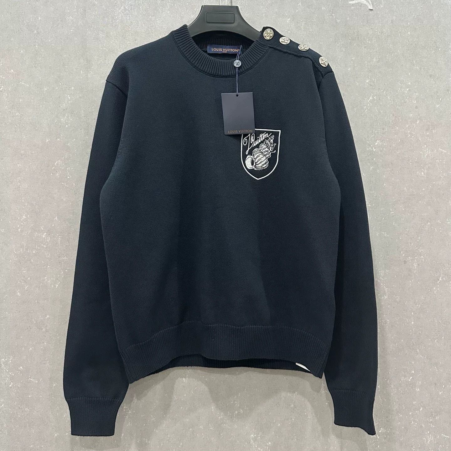 Louis Vuitton Louis Vuitton Nautical Conch Embroidered Sweater Size US L / EU 52-54 / 3 - 1 Thumbnail