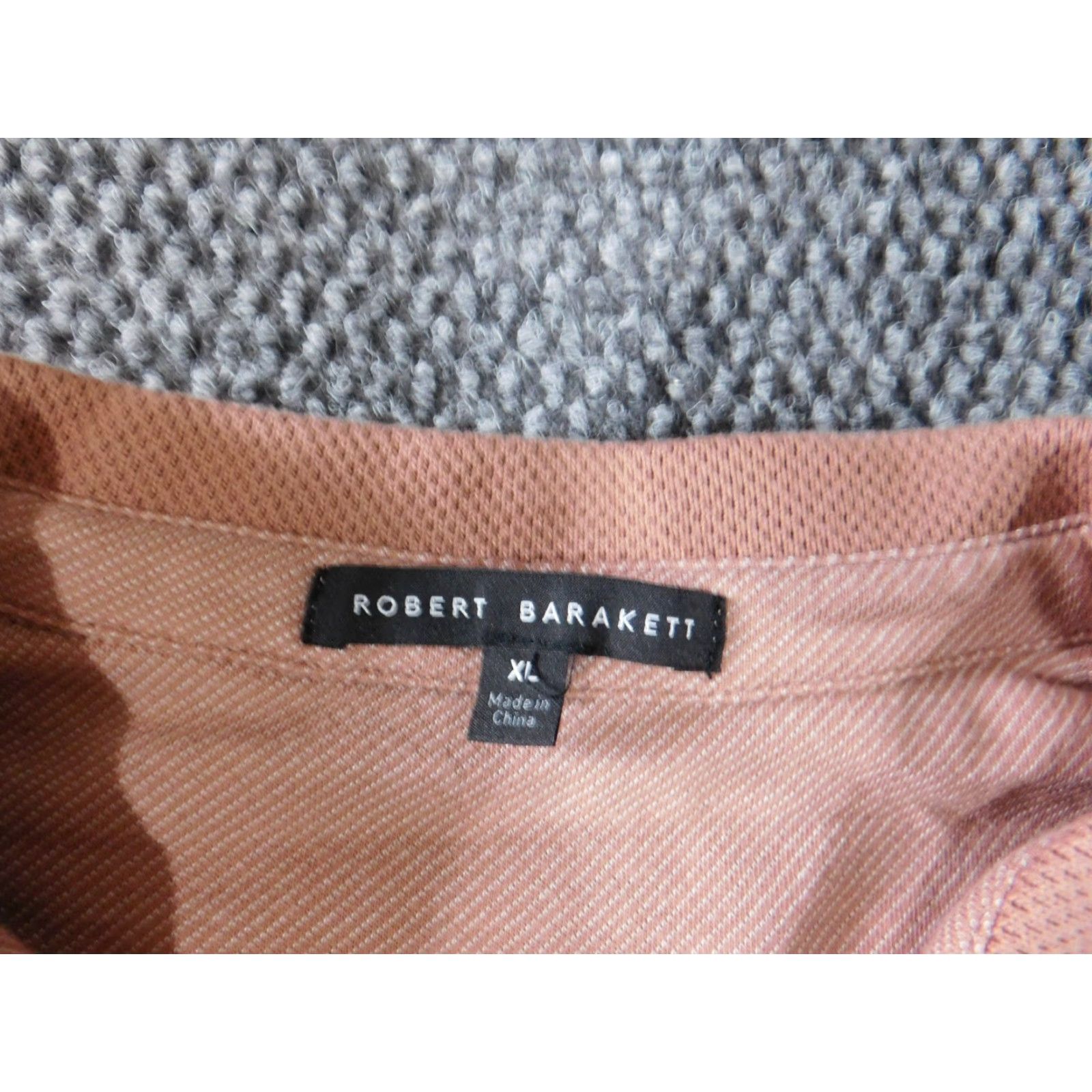 Vintage Robert Barakett Polo shirt XL Pink Stretch Classic Men Short Sleeve Golf Knit Cotton Polyester Logo Collared Vintage No Size US XL / EU 56 / 4 - 4 Thumbnail