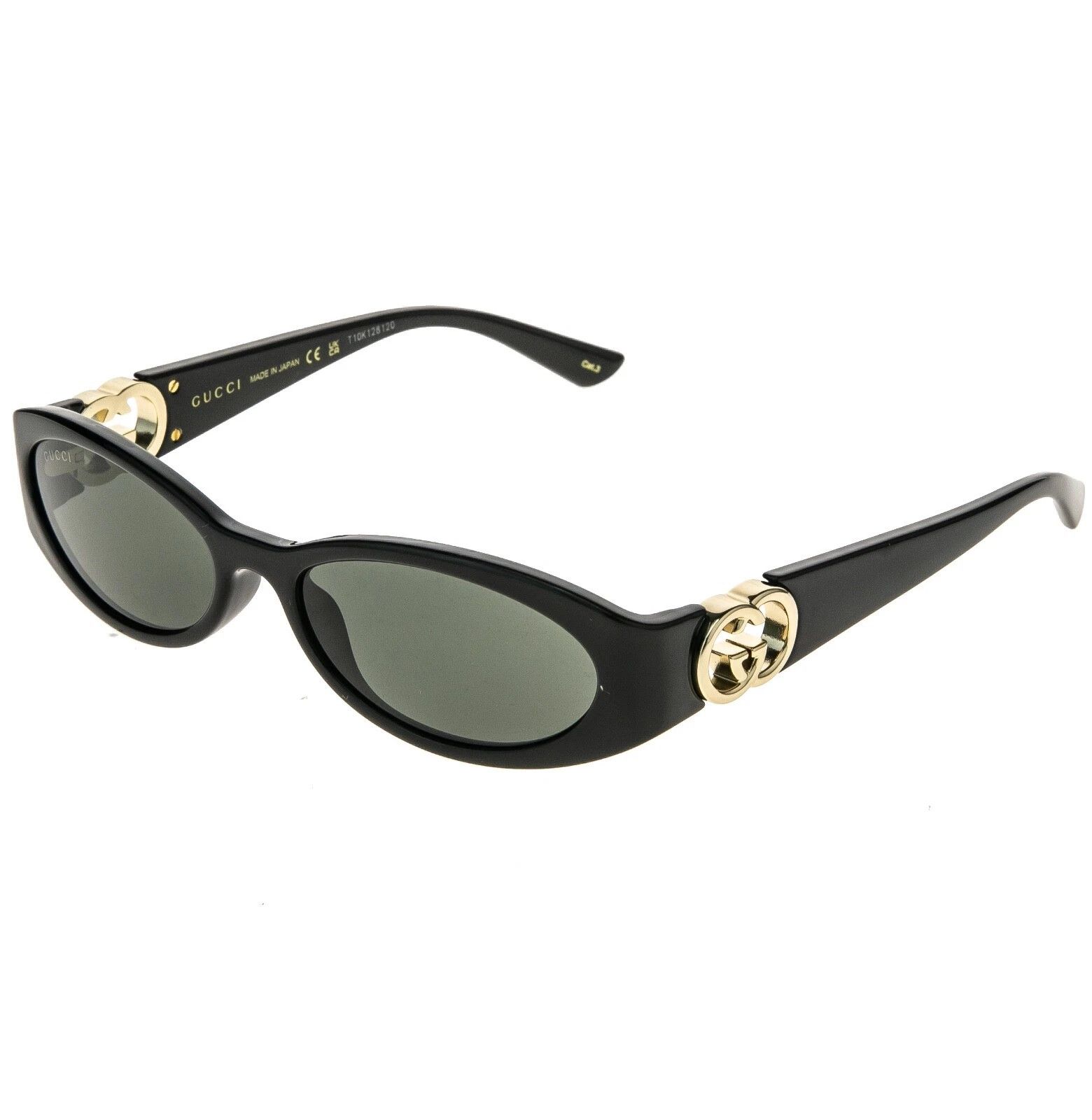 Gucci GUCCI GG1660S Black Narrow 1660 GG Fashion Sunglasses 001 Size ONE SIZE - 8 Thumbnail