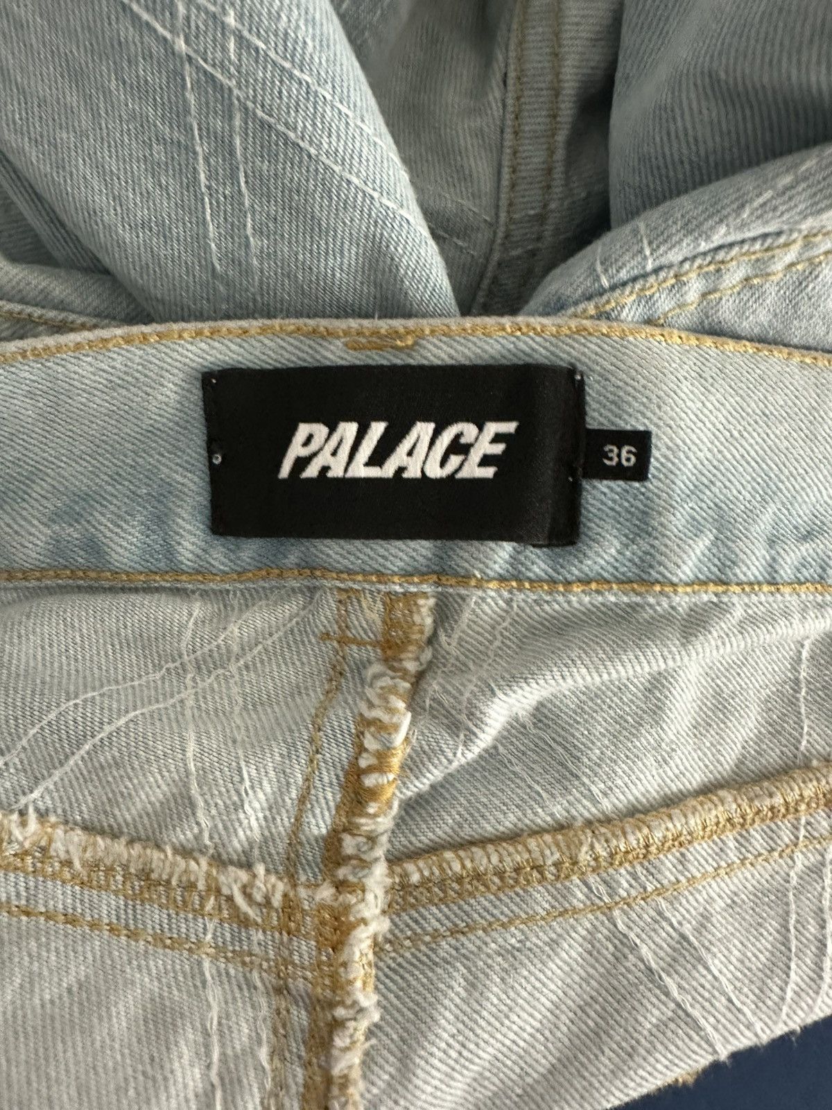 Palace Palace Diamond Stitch Jean Stone Wash Size US 36 / EU 52 - 3 Thumbnail