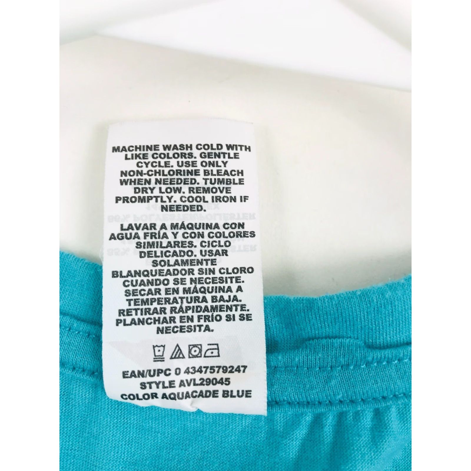 Avia Avia Shirt Women's Blue Size S (4-6) Workout Athleticwear Round Neck High Low Size S / US 4 / IT 40 - 6 Thumbnail