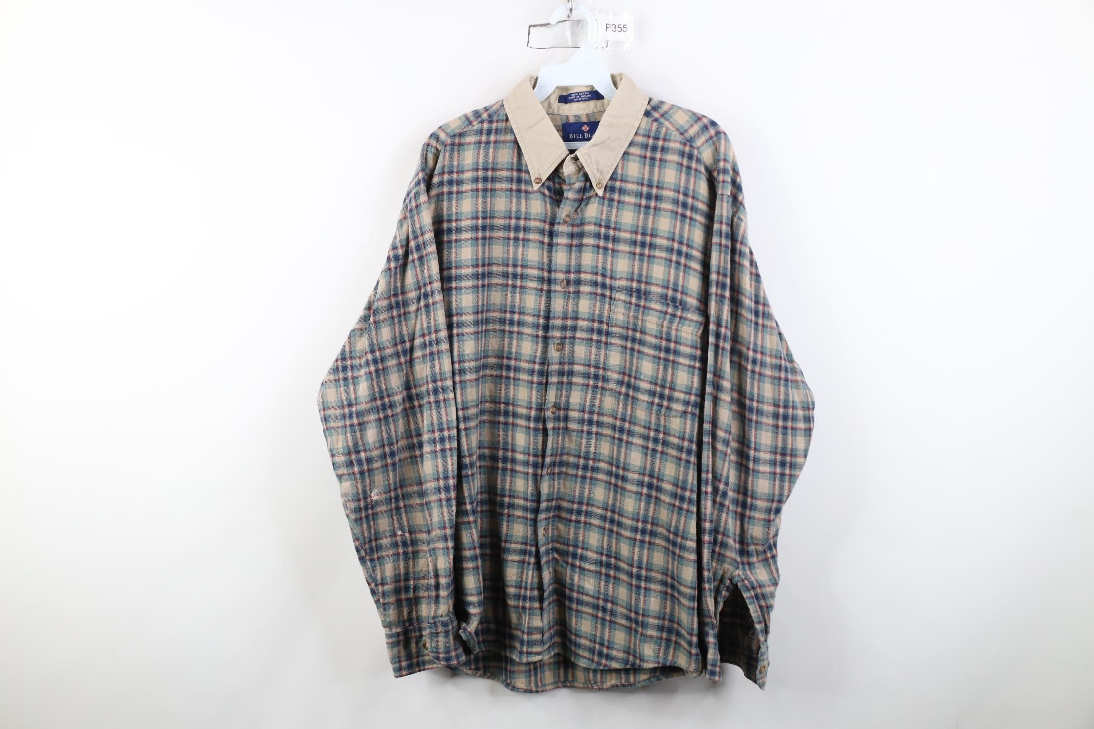 Vintage Vintage 90s Streetwear Flannel Button Down Shirt Plaid Size US XL / EU 56 / 4 - 1 Thumbnail