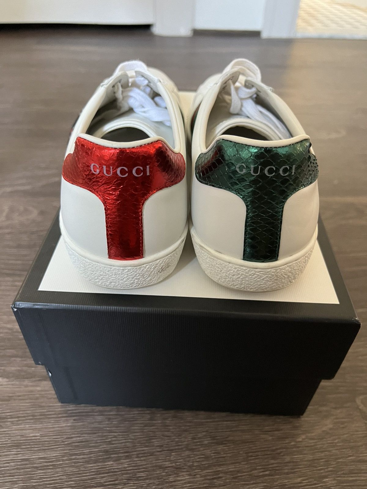 Gucci Gucci Ace Embroidered Snake Shoe Size 9.5 Size US 9.5 / EU 42-43 - 6 Thumbnail