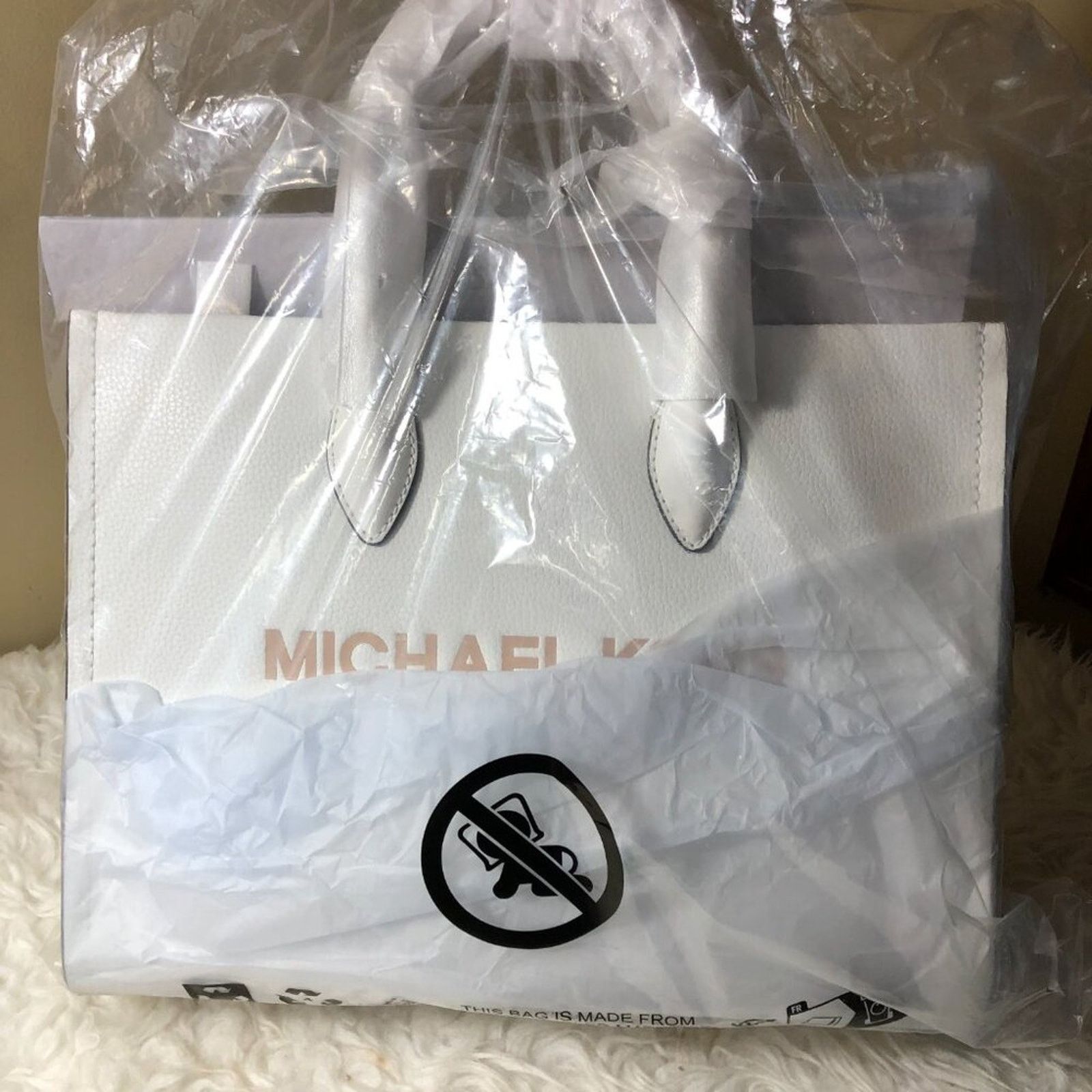 Michael Kors New Michael Kors Mirella Medium Tote Pebbled Leather Shopper Size ONE SIZE - 2 Thumbnail