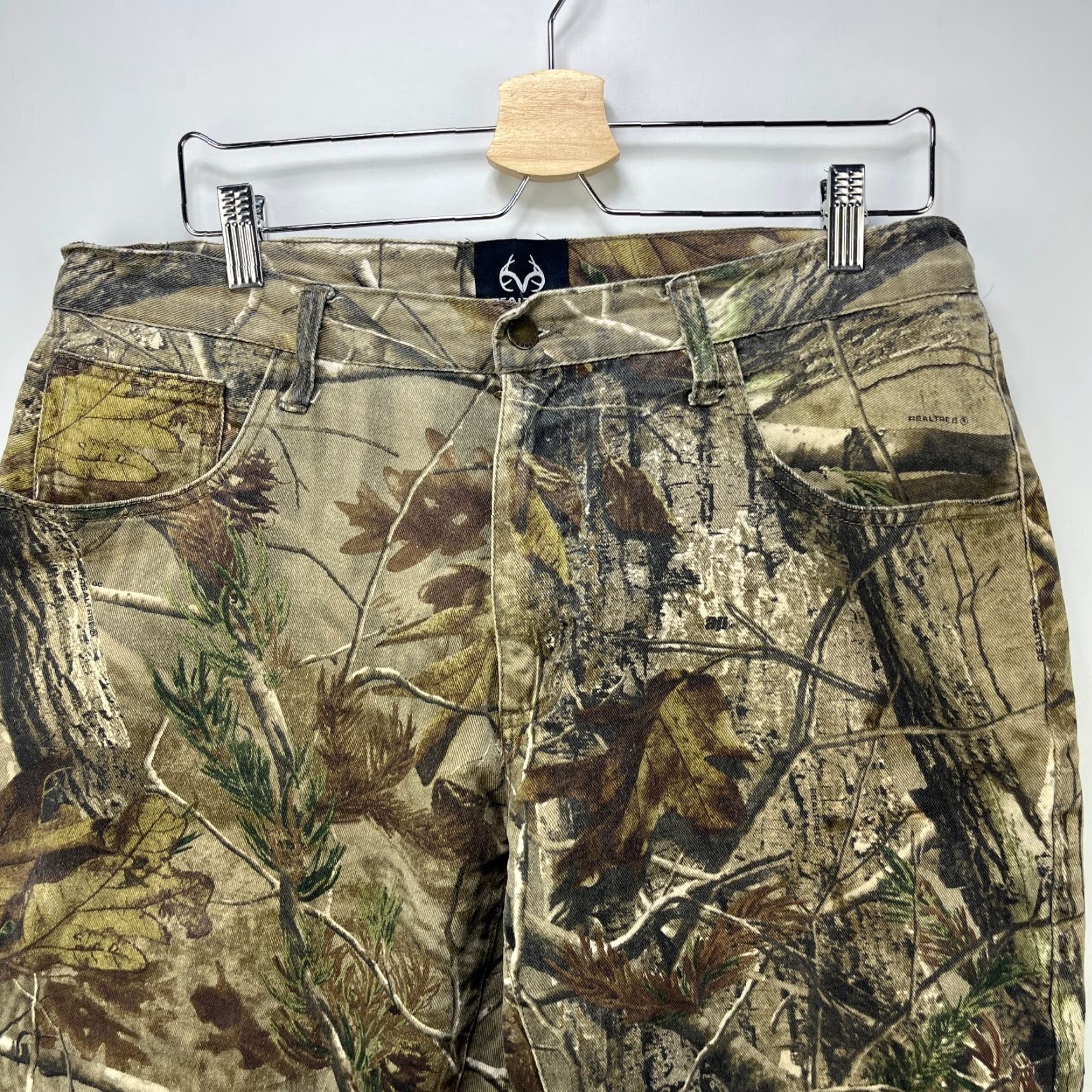 Realtree VINTAGE Realtree Camo Pants 36 XL Baggy Wide Leg Men Pants Green Carpenter 90s Mens Size US 36 / EU 52 - 2 Thumbnail
