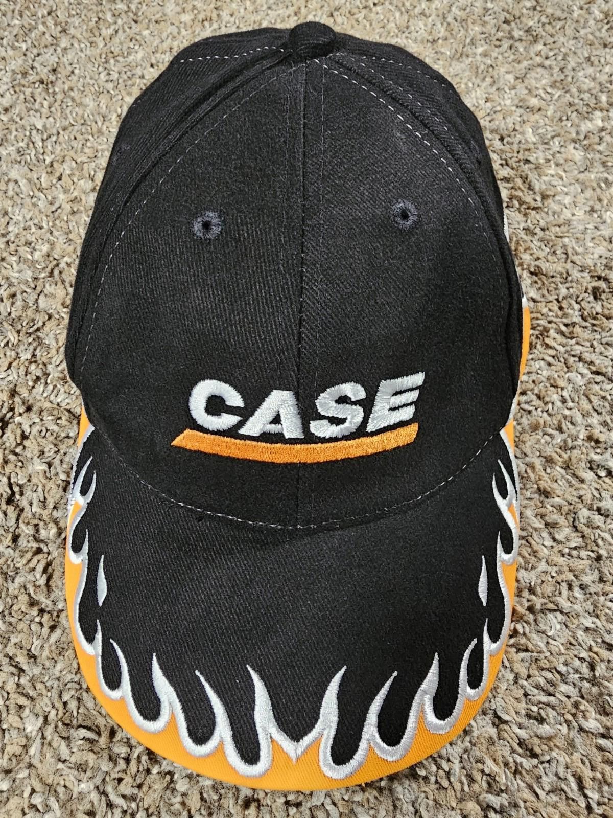 Hard Rock Cafe CASE Black & Yellow Graphic Flame Design Adjustable Cap Hat Size ONE SIZE - 2 Thumbnail