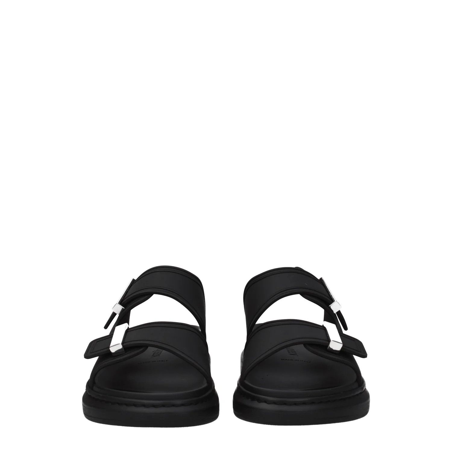 Alexander McQueen ob1o1e0225 Rubber Slippers in Black Size US 7.5 / EU 40-41 - 3 Thumbnail