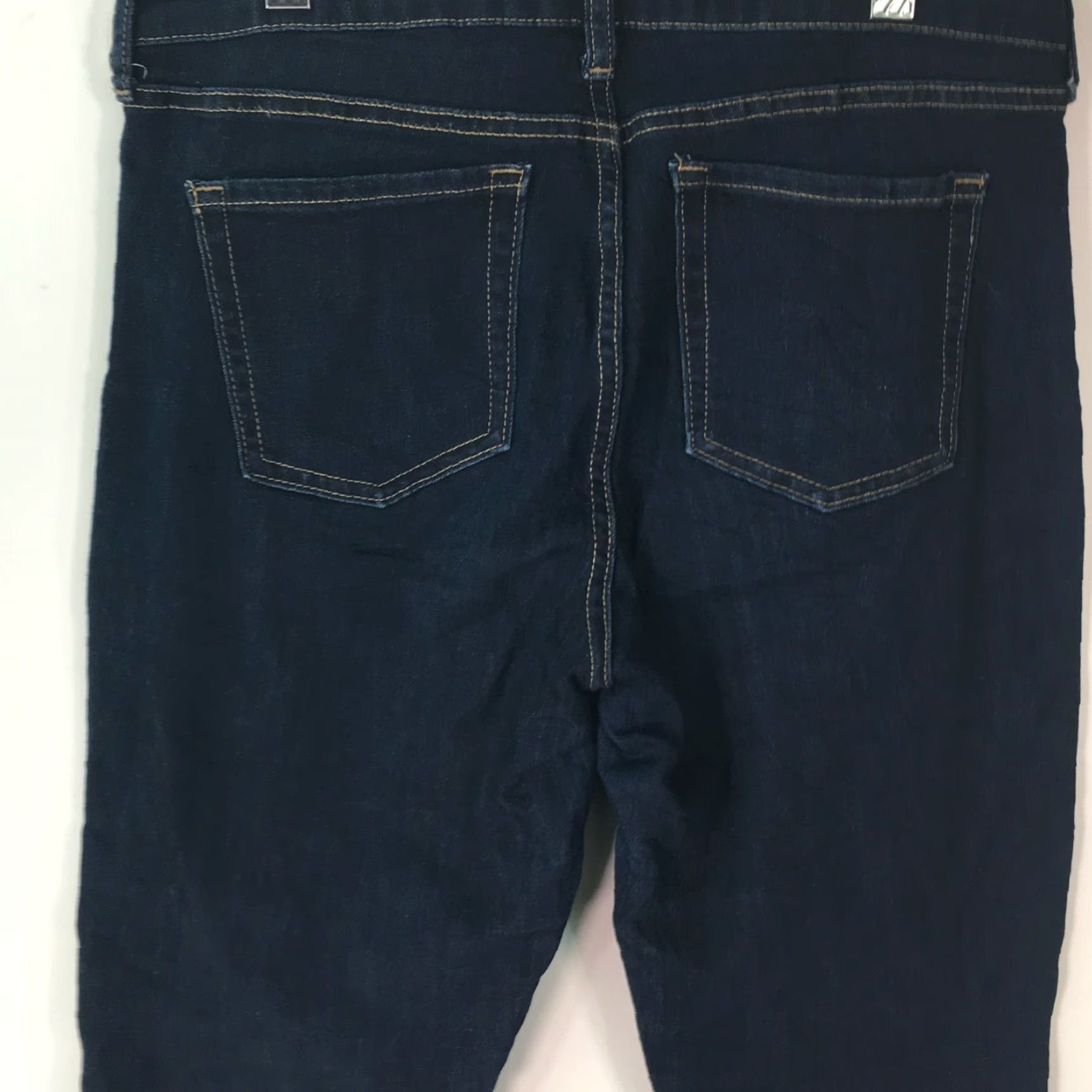 Gap Gap Jeans Women Blue Skinny Regular Denim 10/30 R - Mid Rise Flat Front 5-Pocket Stretch Universal Jeans Size 32" / US 10 / IT 46 - 3 Thumbnail