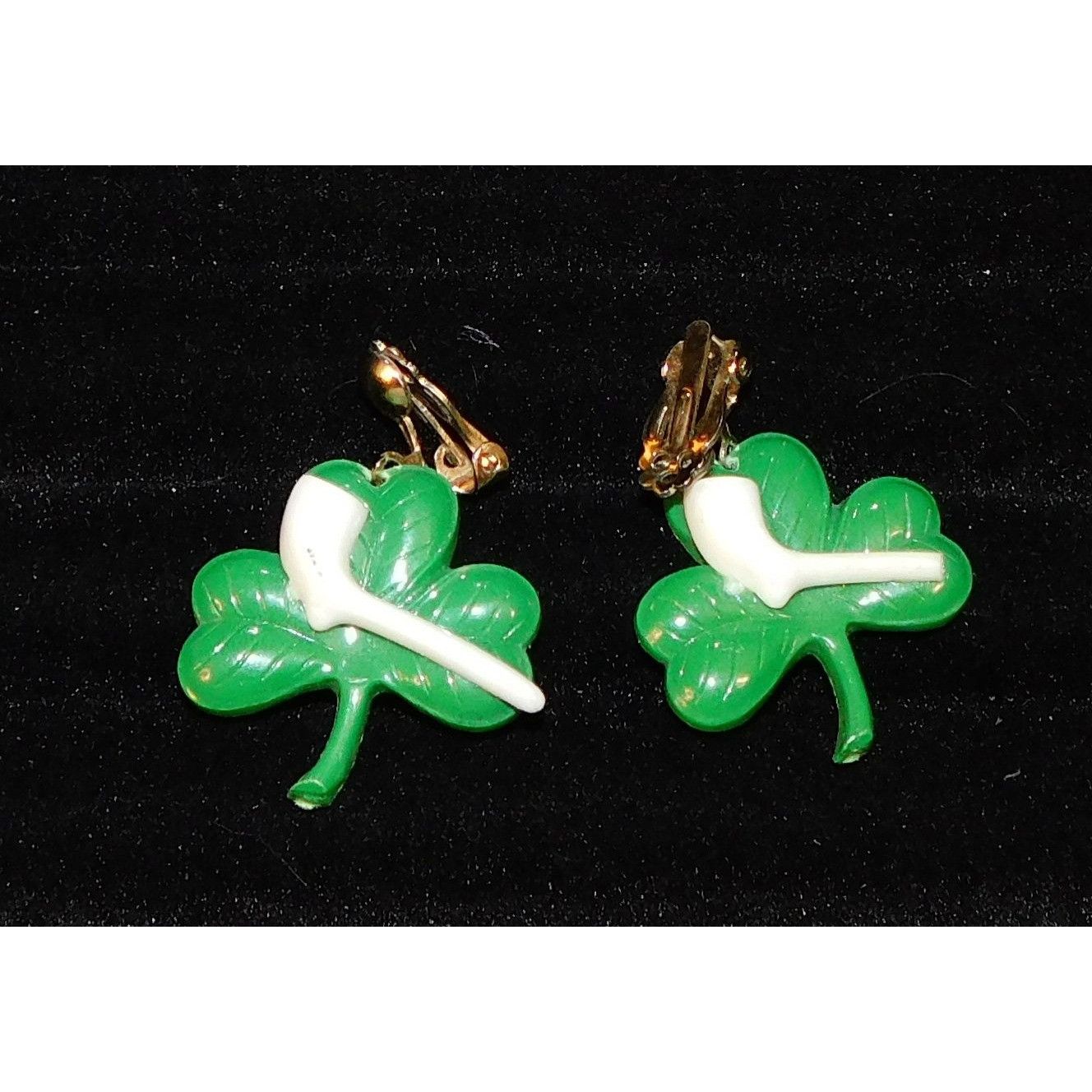 Other Vintage Shamrock Saint Patrick's Day Clip On Earrings Size ONE SIZE - 2 Thumbnail