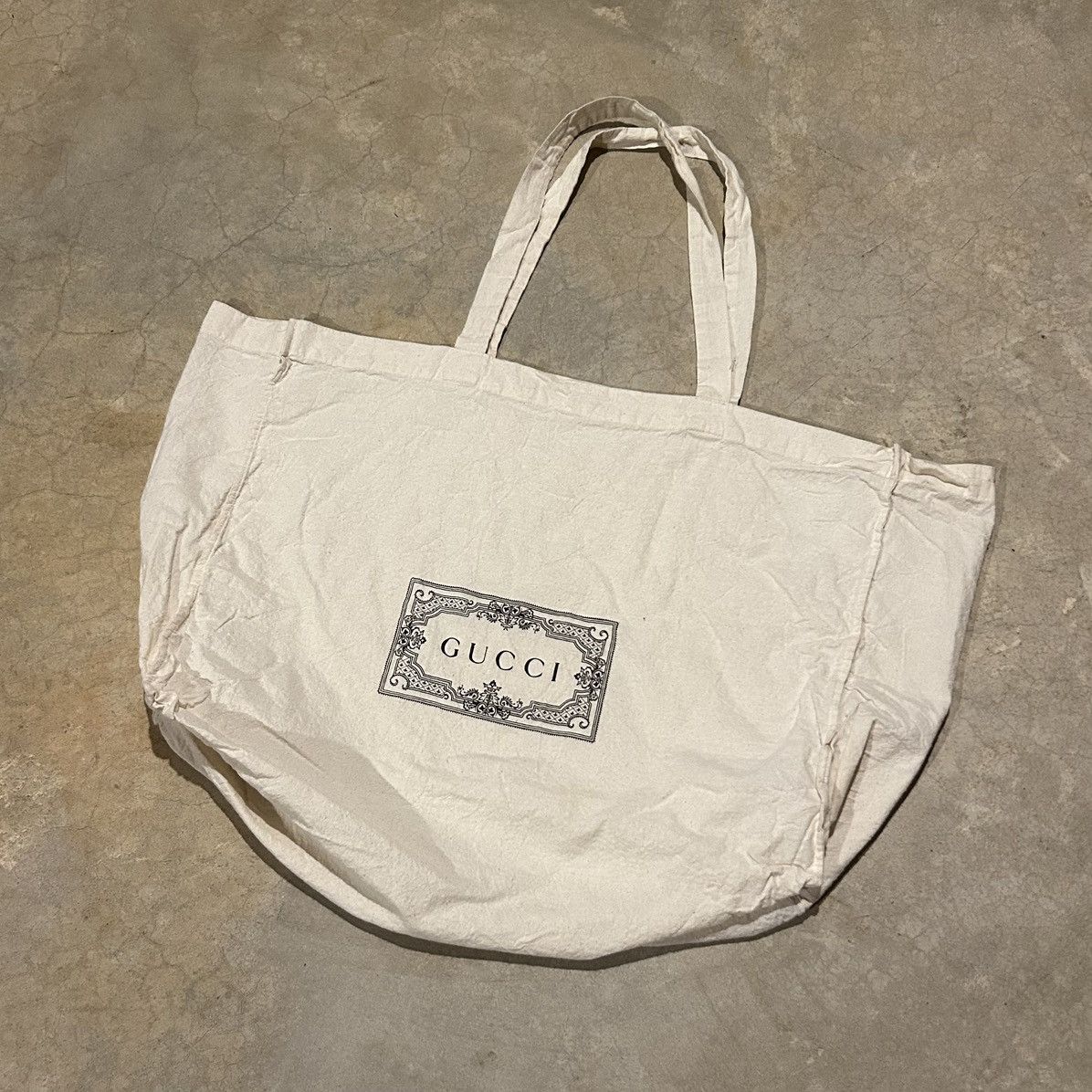 Designer × Gucci Gucci Natural Cotton Reusable Printed Large Tote Bag Size ONE SIZE - 2 Thumbnail