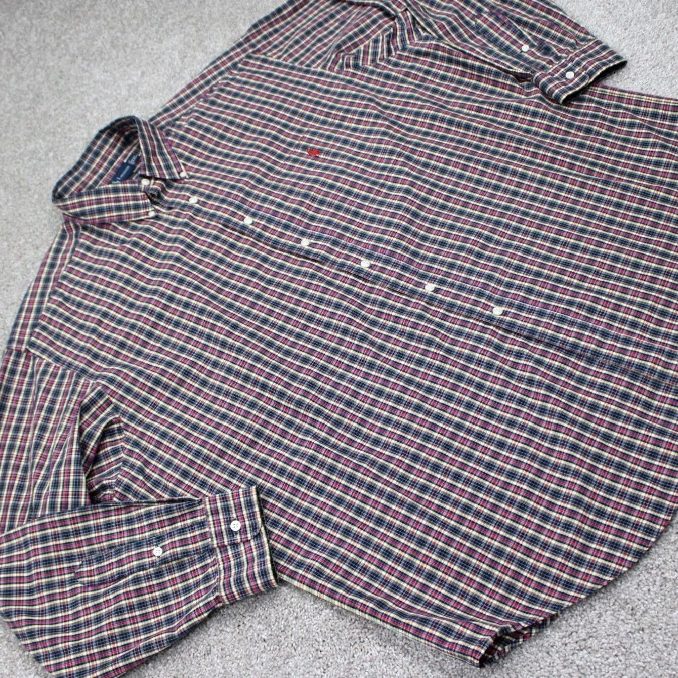 Ralph Lauren Ralph Lauren Button-Up Shirt Mens 2XL XXL Red/Blue/Yellow Check Cotton L/S Button-Down Casual, Formal, Workwear, Preppy Size US XXL / EU 58 / 5 - 6 Thumbnail