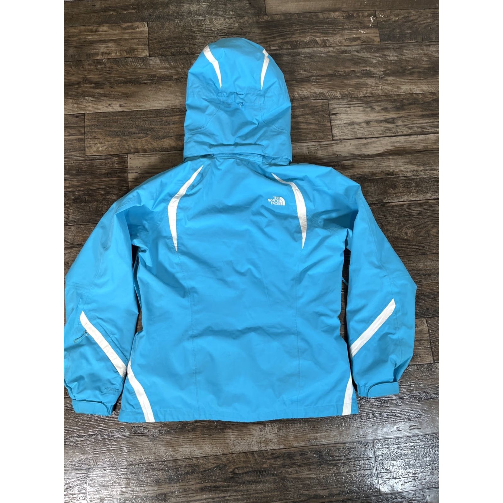 The North Face VINTAGE The North Face Hyvent Jacket Womens L Blue Waterproof Hooded Venting Rain Coat Outdoor Logo Size L / US 10 / IT 46 - 6 Thumbnail