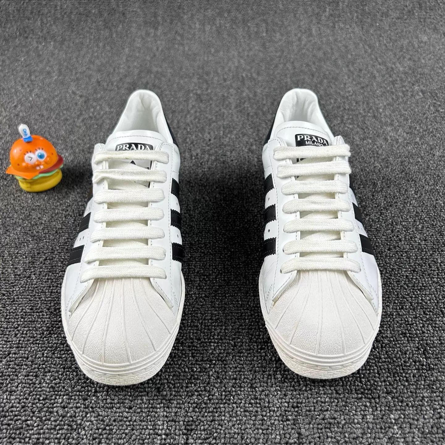 Prada Prada Shell Toe Striped Sneaker 36.5 HB4303 Size US 4.5 / IT 34.5 - 2 Thumbnail