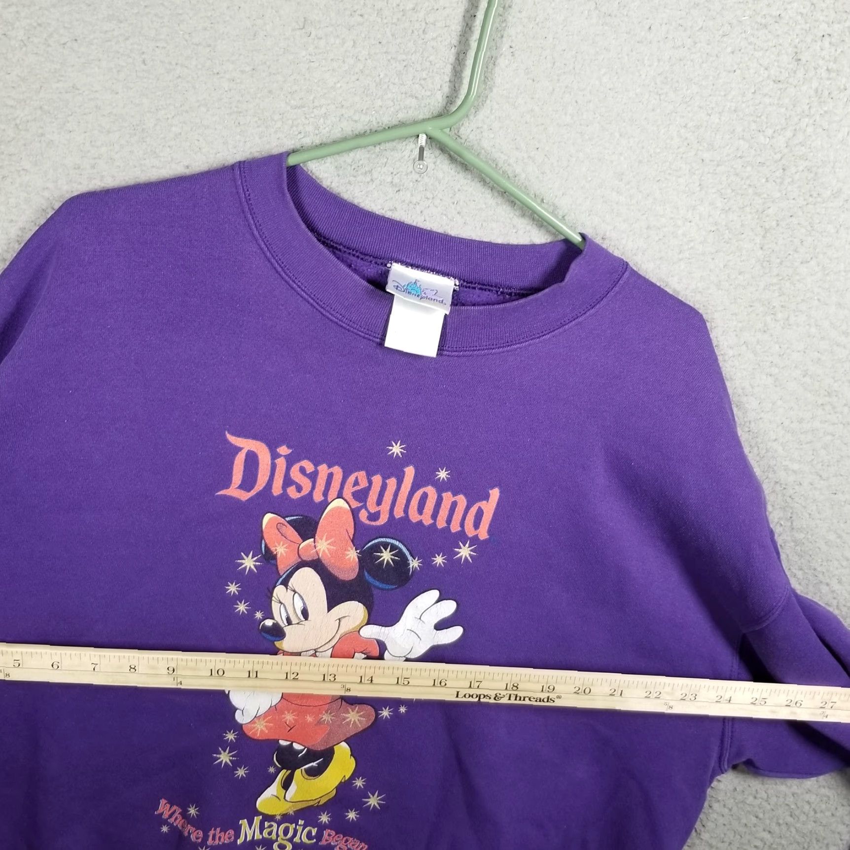 Vintage VINTAGE Disneyland Resort Sweatshirt Womens XL Purple Minnie Mouse Graphic USA Size XL / US 12-14 / IT 48-50 - 7 Thumbnail