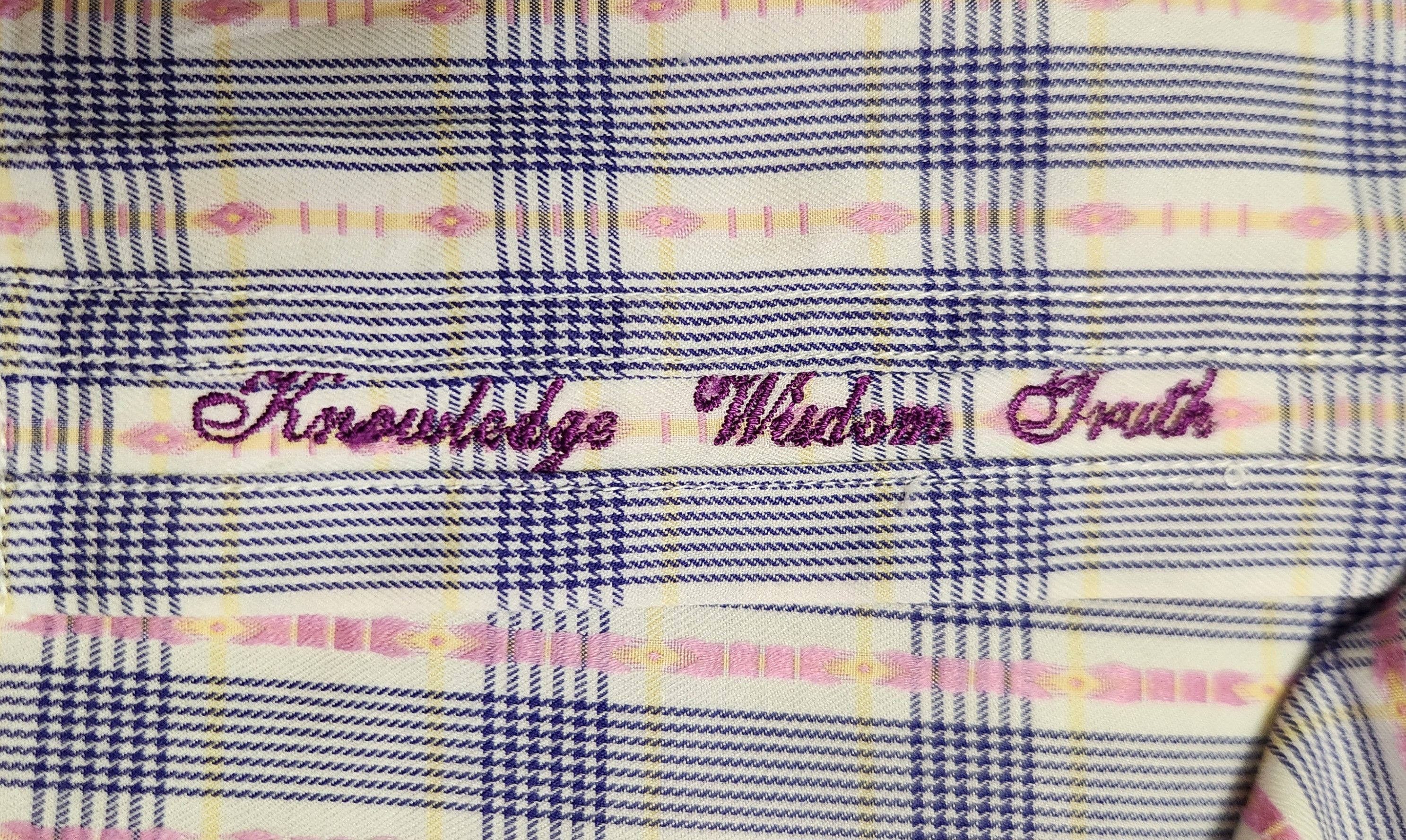 Robert Graham Robert Graham shirt L men's purple plaid cotton Size US L / EU 52-54 / 3 - 8 Thumbnail