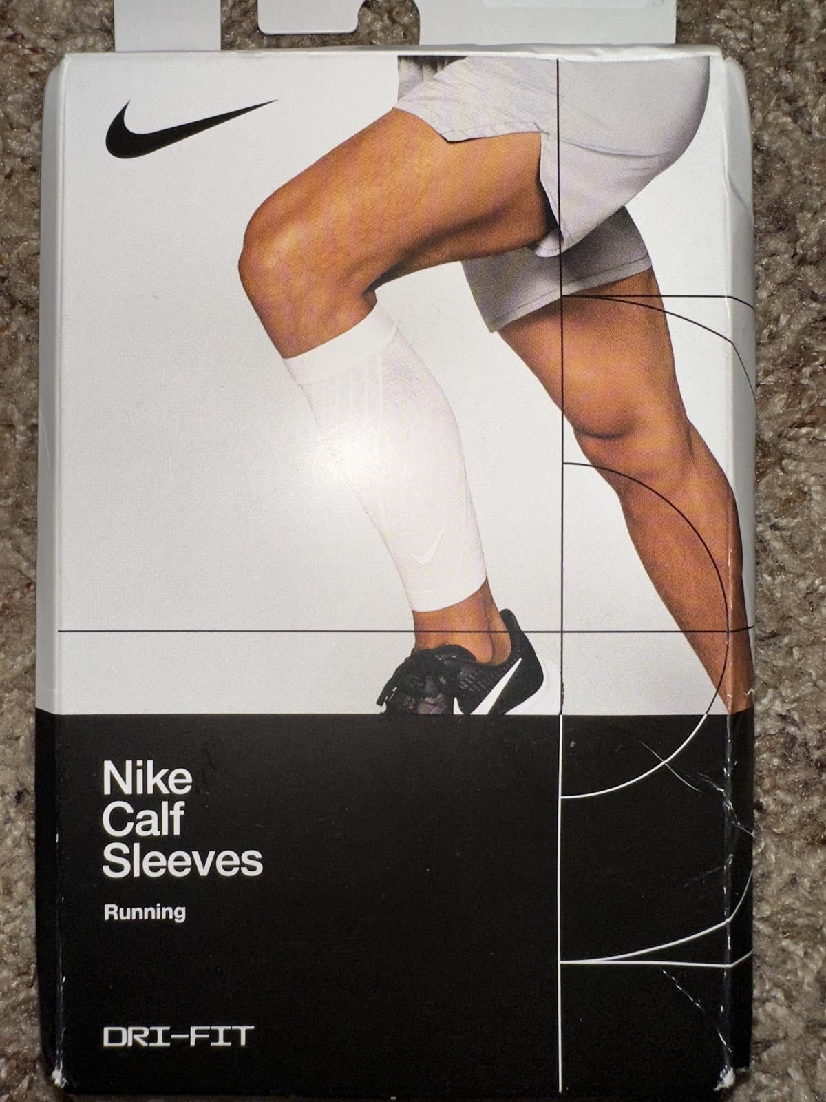 Nike Nike Zone Support White Calf Sleeves Size ONE SIZE - 2 Thumbnail