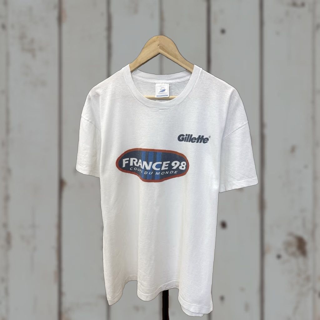 Vintage VINTAGE FIFA World Cup France 1998 Gillette T-Shirt White L Men Sports Fans Shirt Size US M / EU 48-50 / 2 - 1 Thumbnail