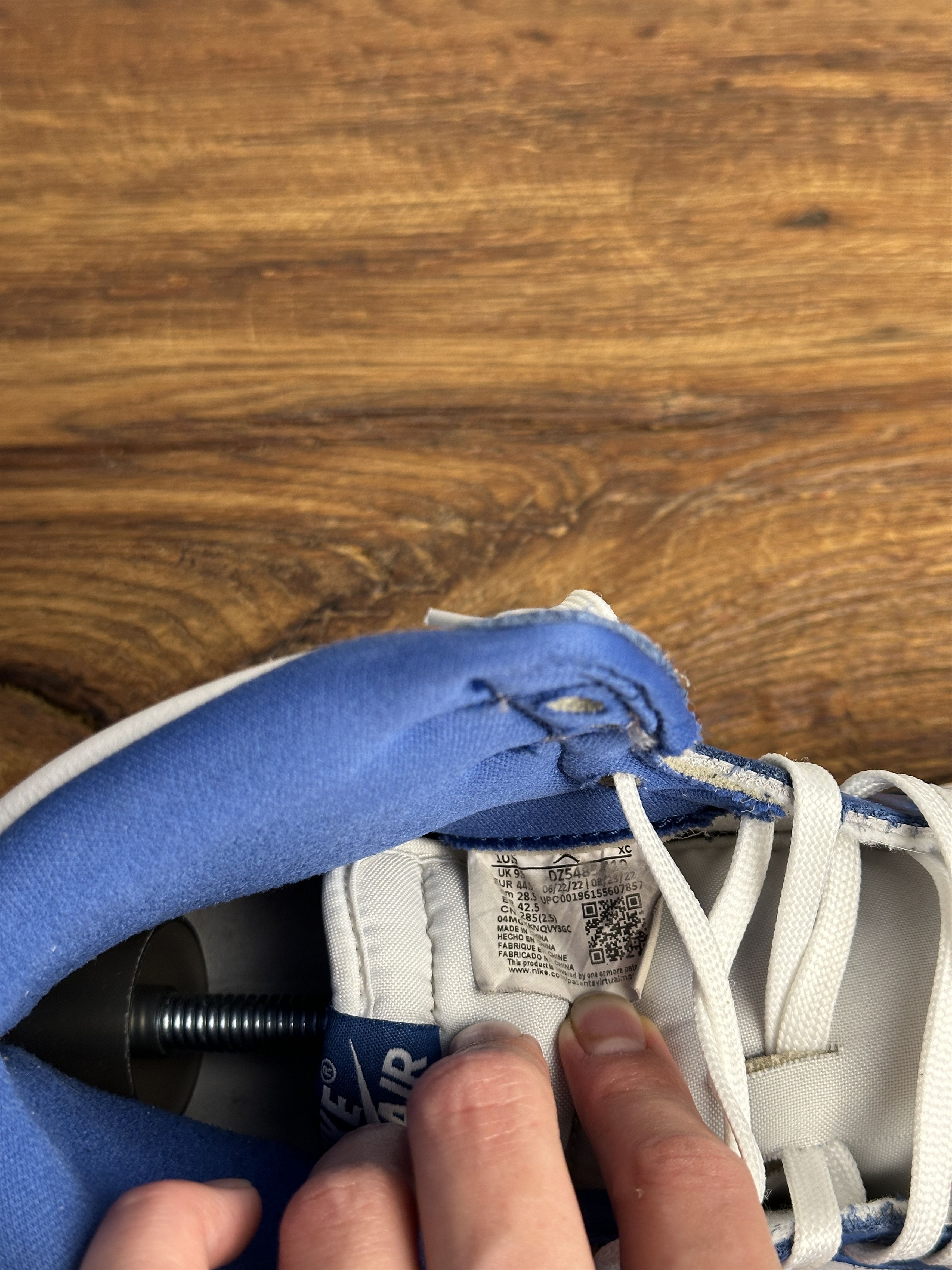 Jordan Brand Jordan 1 Retro High OG True Blue Men's Size US 10.5 / EU 43-44 - 13 Thumbnail