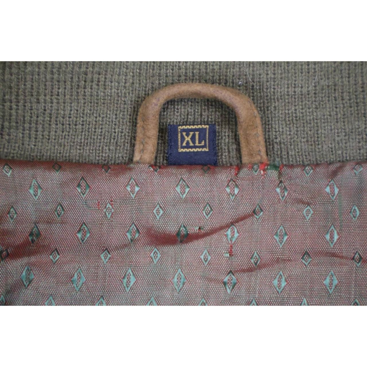 Vintage Vintage Echtes Leder Suede Leather Bomber Jacket Full Zip Up Size US XL / EU 56 / 4 - 5 Thumbnail