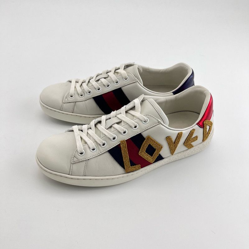 Gucci Gucci Ace embroidered “Loved” sneaker | Grailed