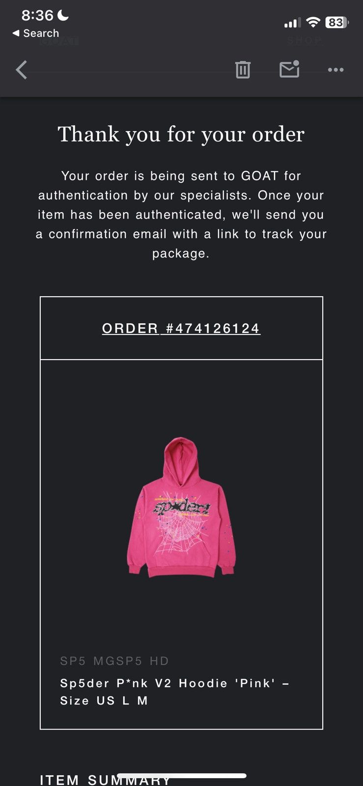 Sp5der Sp5der P*nk V2 Hoodie 'Pink' Size US L / EU 52-54 / 3 - 7 Thumbnail
