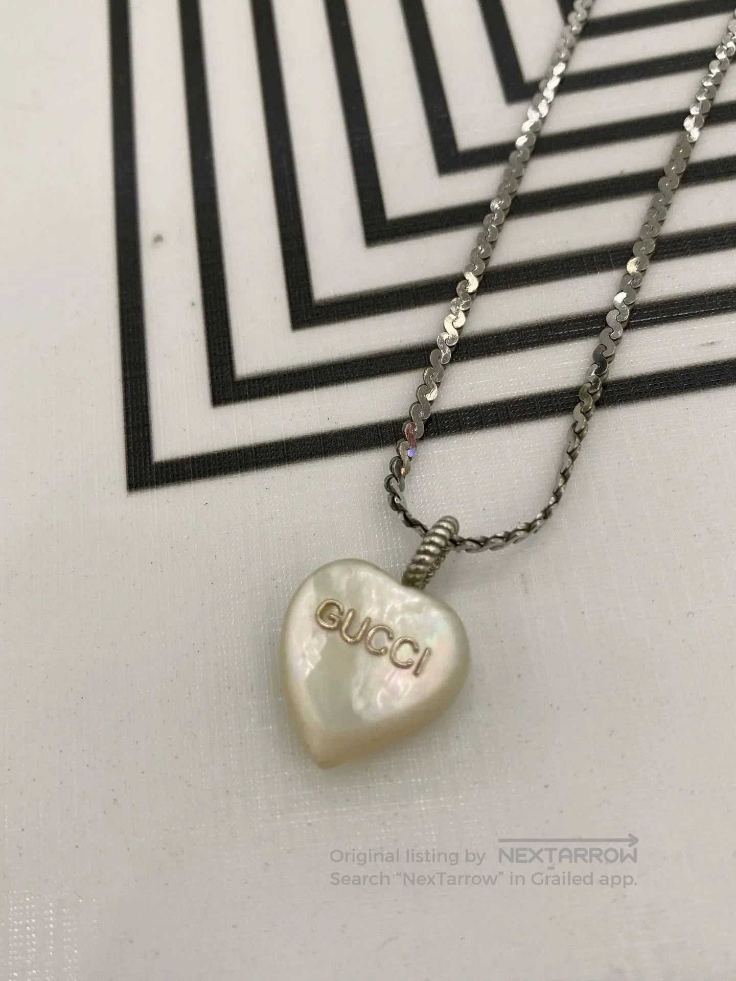 Gucci Gucci Heart Necklace 925 Silver. Size ONE SIZE - 2 Thumbnail