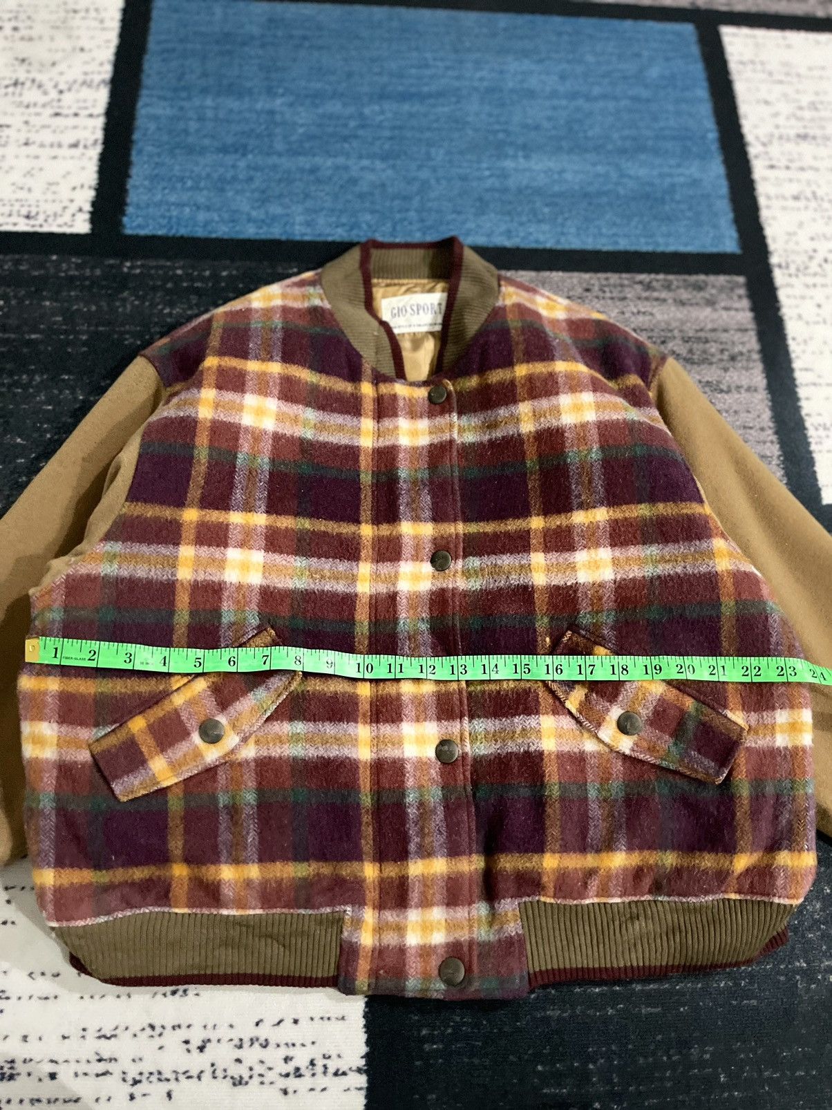 Japanese Brand × Vintage Vintage Gio Sport Weekend Wool Bomber Jacket Size US XL / EU 56 / 4 - 18 Thumbnail