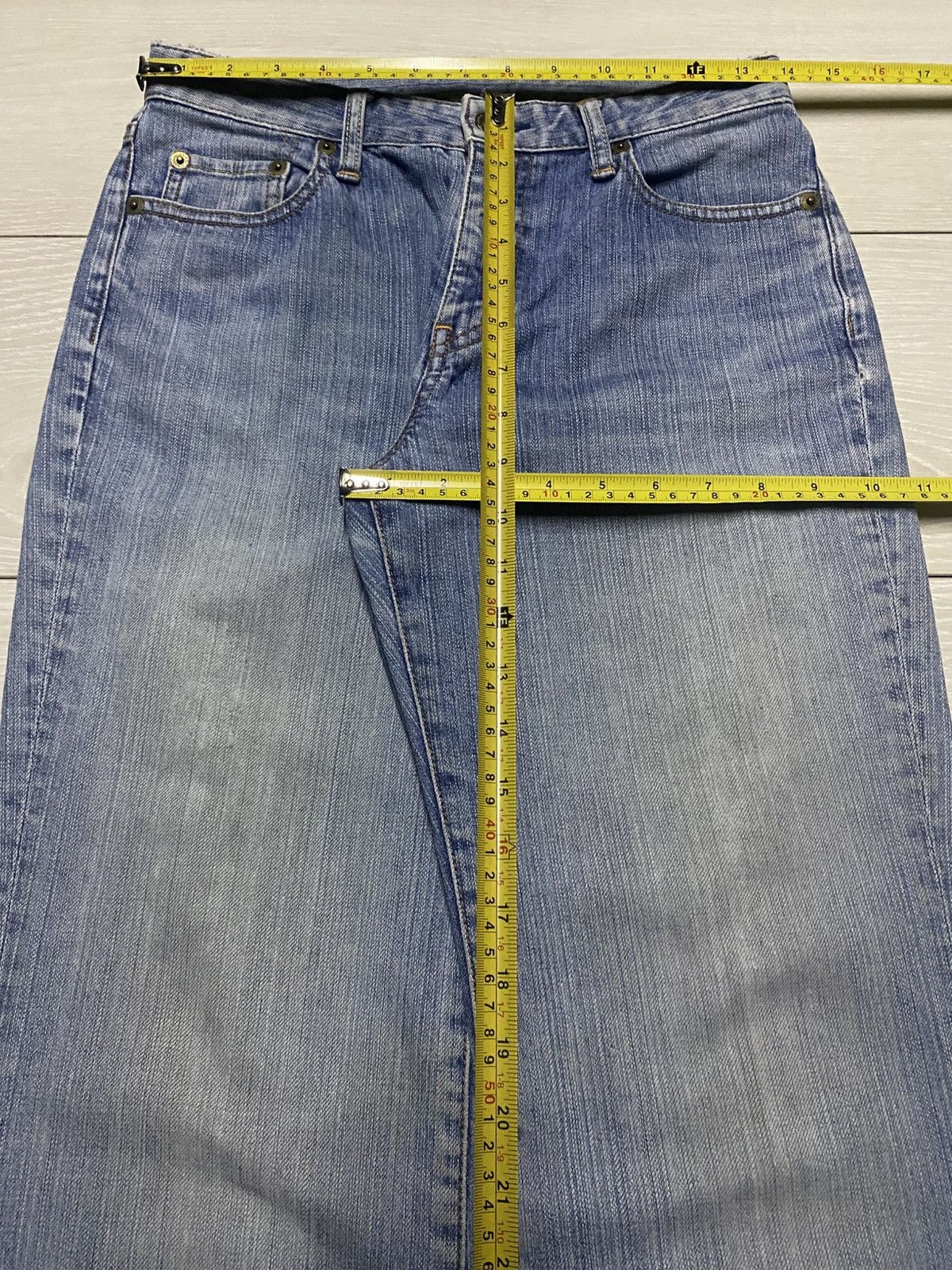 Uniqlo Vintage Japanese Brand Uniqlo Streetwear Flare Jeans Size US 28 / EU 44 - 9 Thumbnail