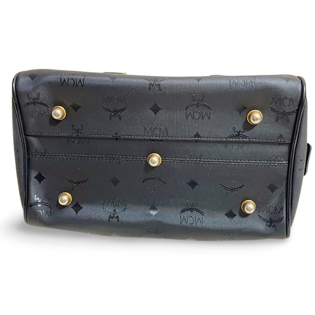 MCM Vintage MCM black monogram speedy bag style handbag. unisex Size ONE SIZE - 4 Thumbnail