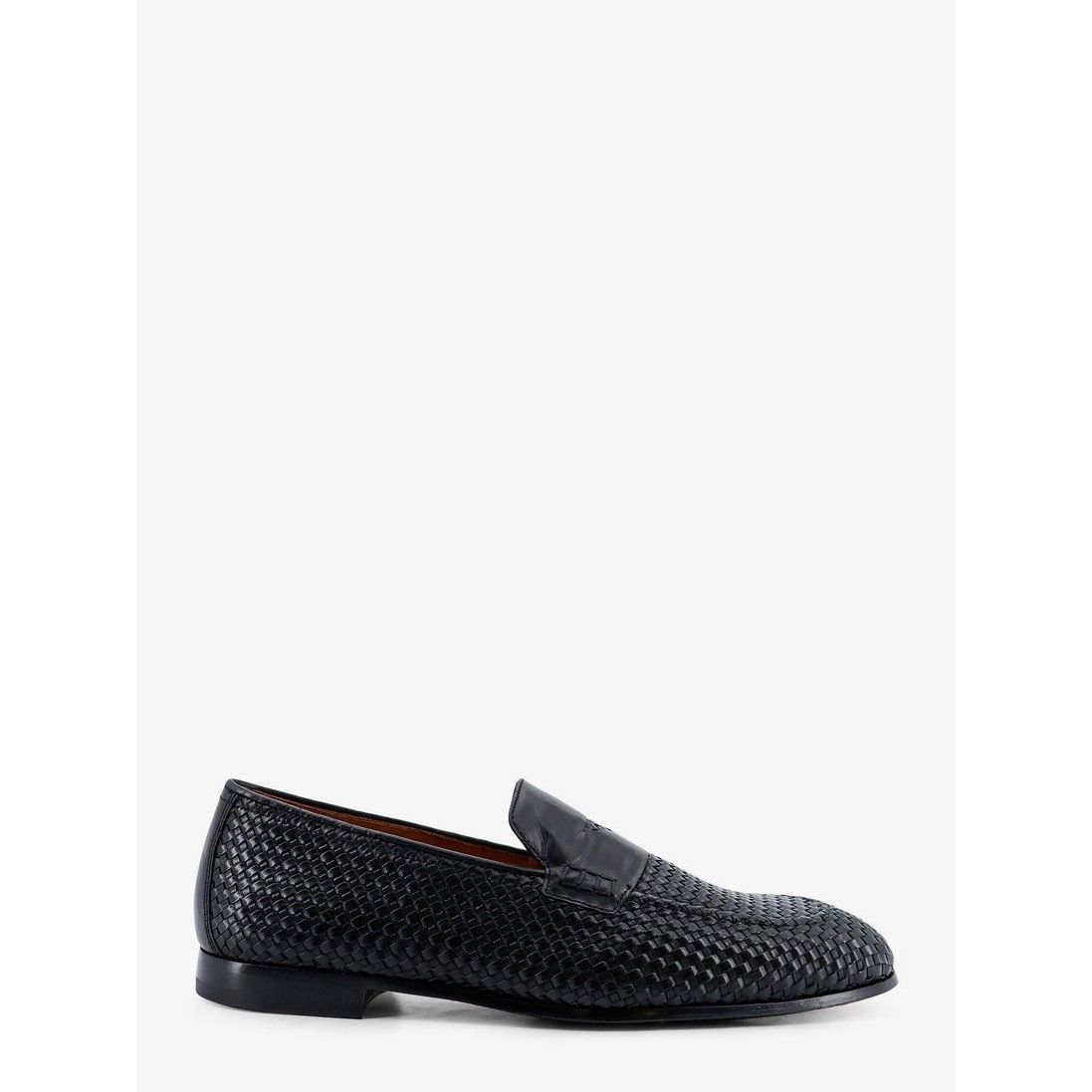 DOUCAL'S Braidy Black Leather Loafers New & Authentic (Men's