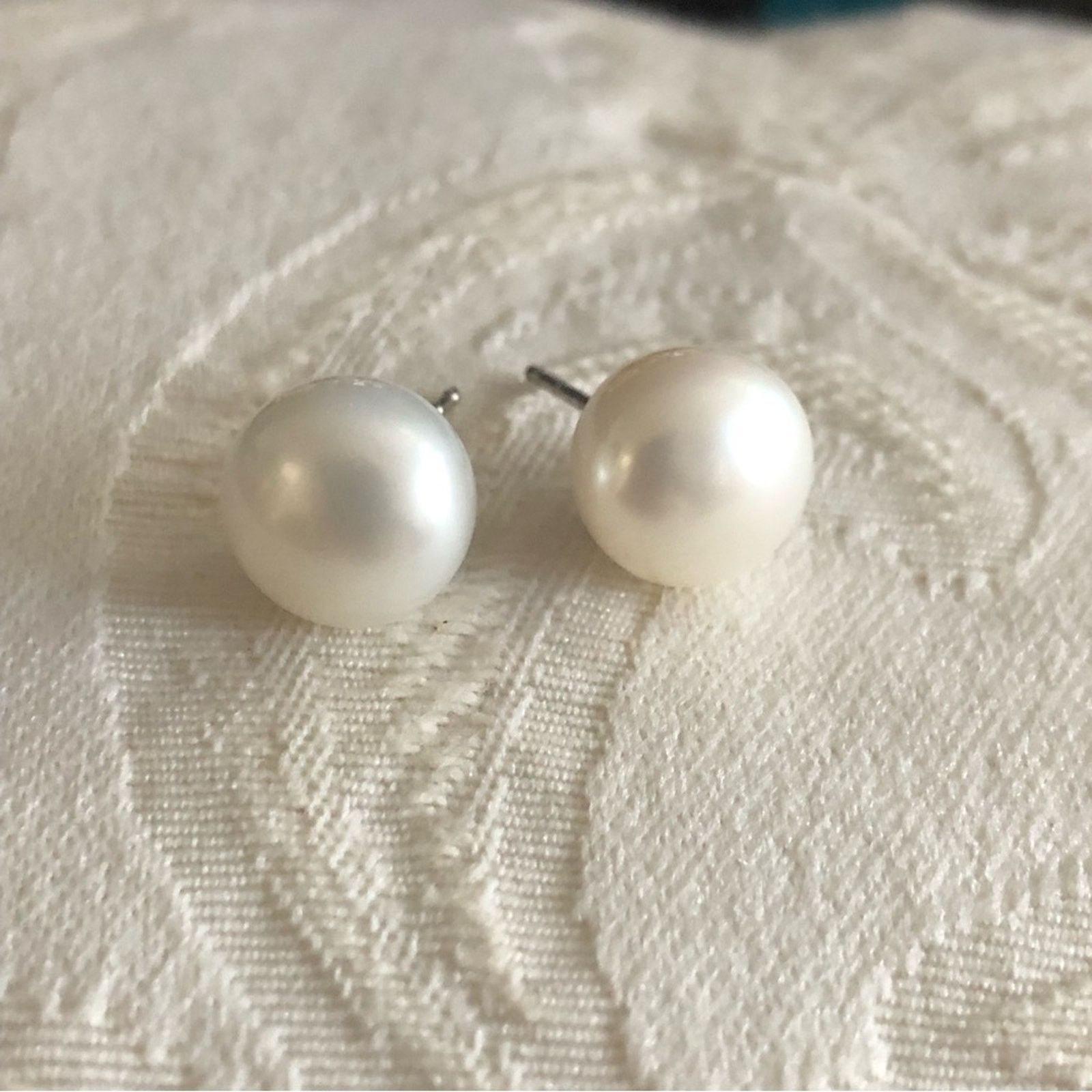 Vintage Vintage 80s white pearl pierced earrings Size ONE SIZE - 2 Thumbnail